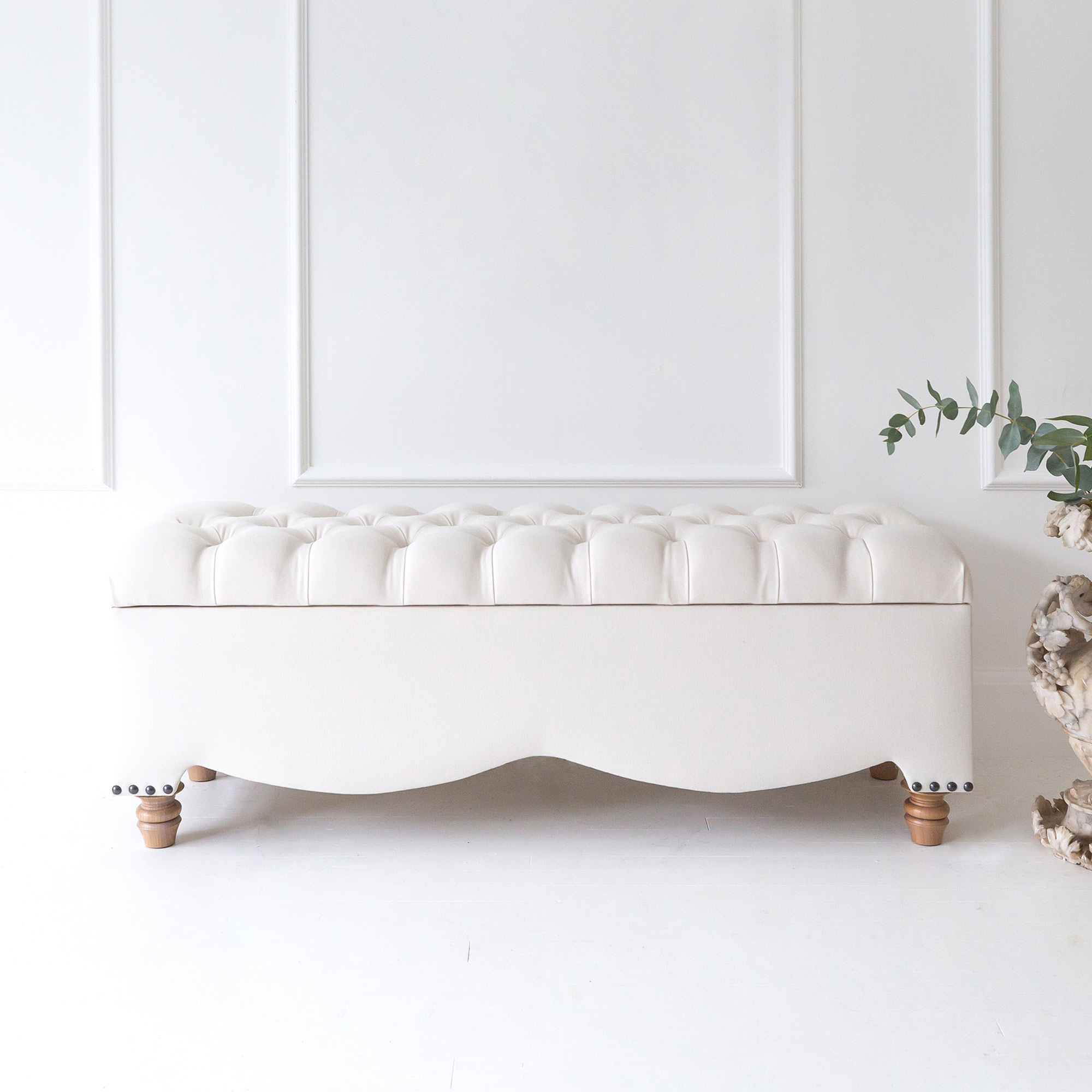 A Million Dreams Ivory Ottoman