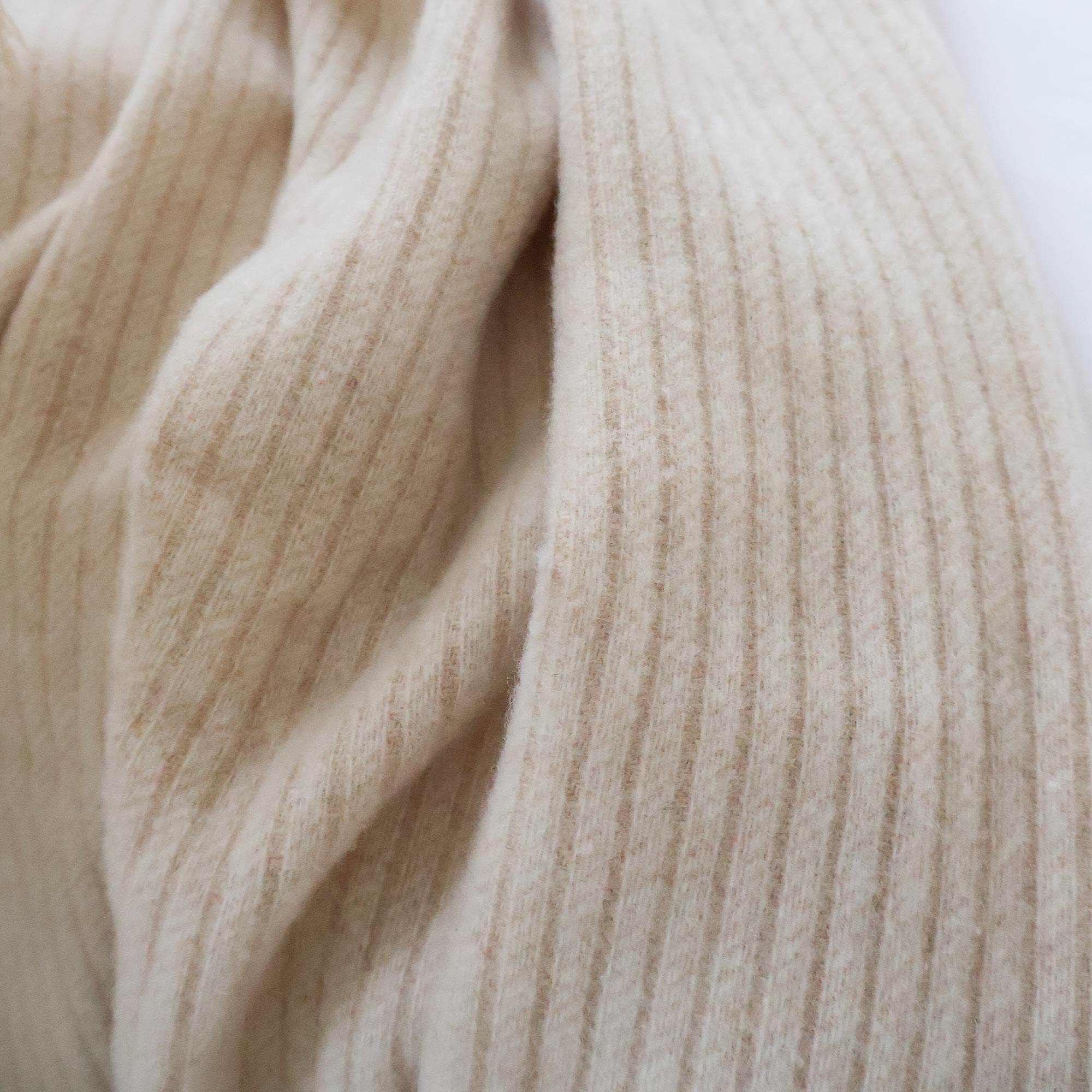 Cashmere Throw in Almond Cream