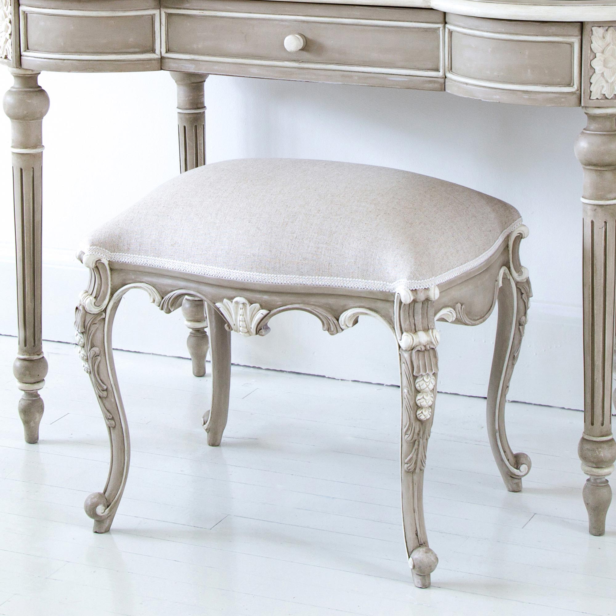 grey ivory french dressing-table