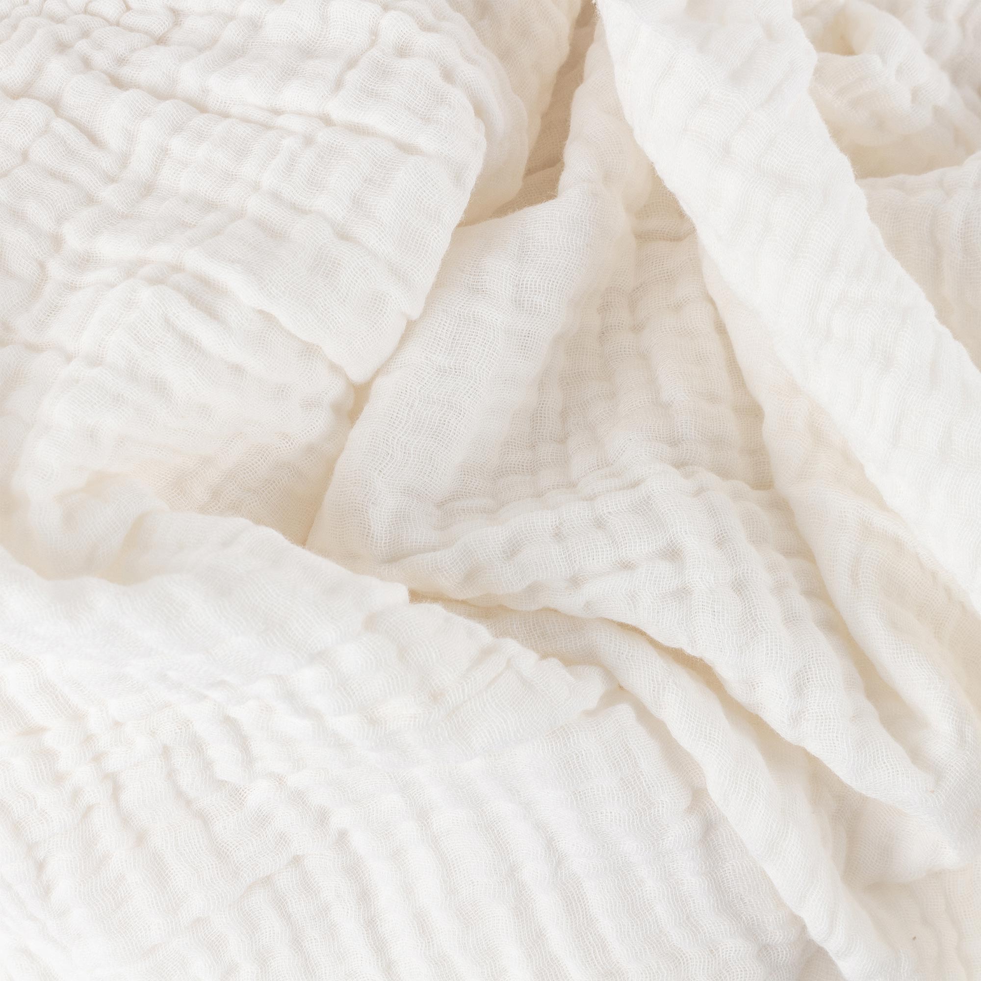 Morning Lark White Crinkle Bed Linen Set