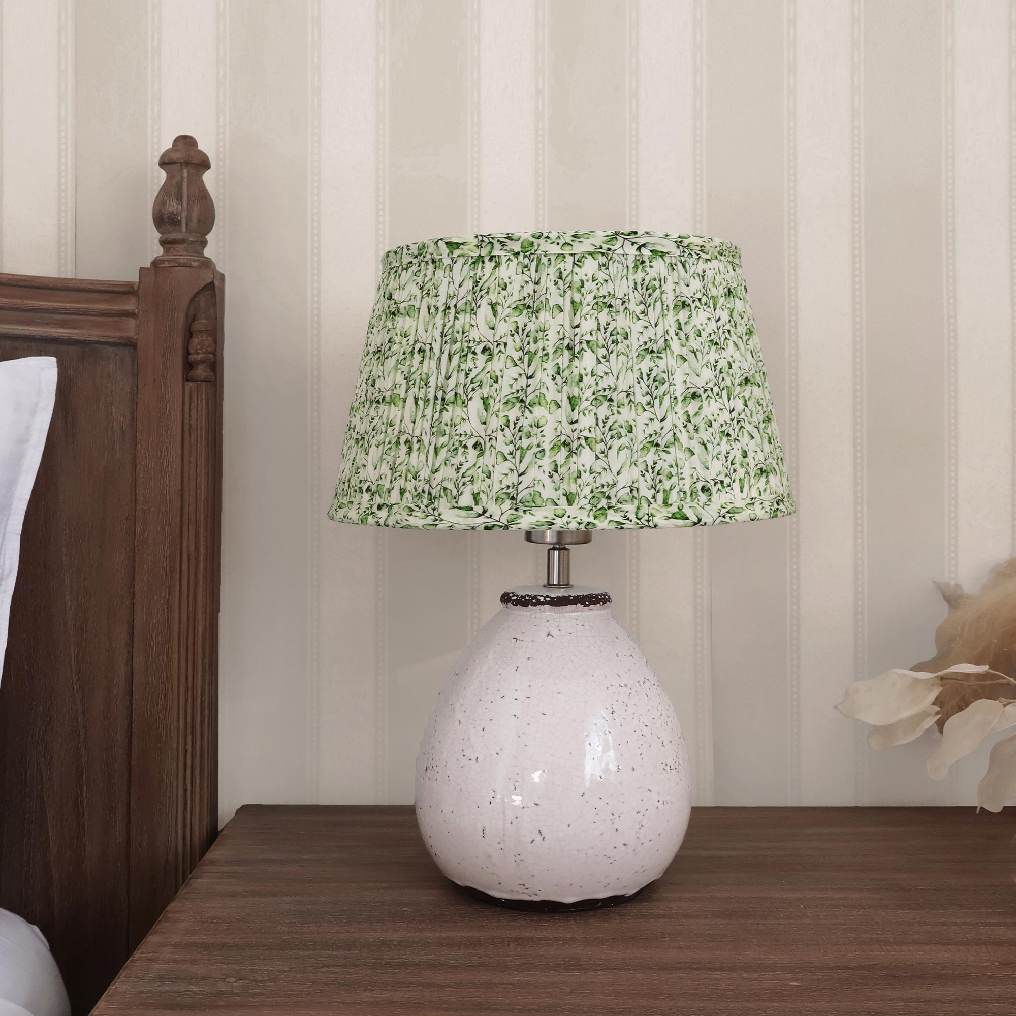 April Leaves Lampshade in Spring Green