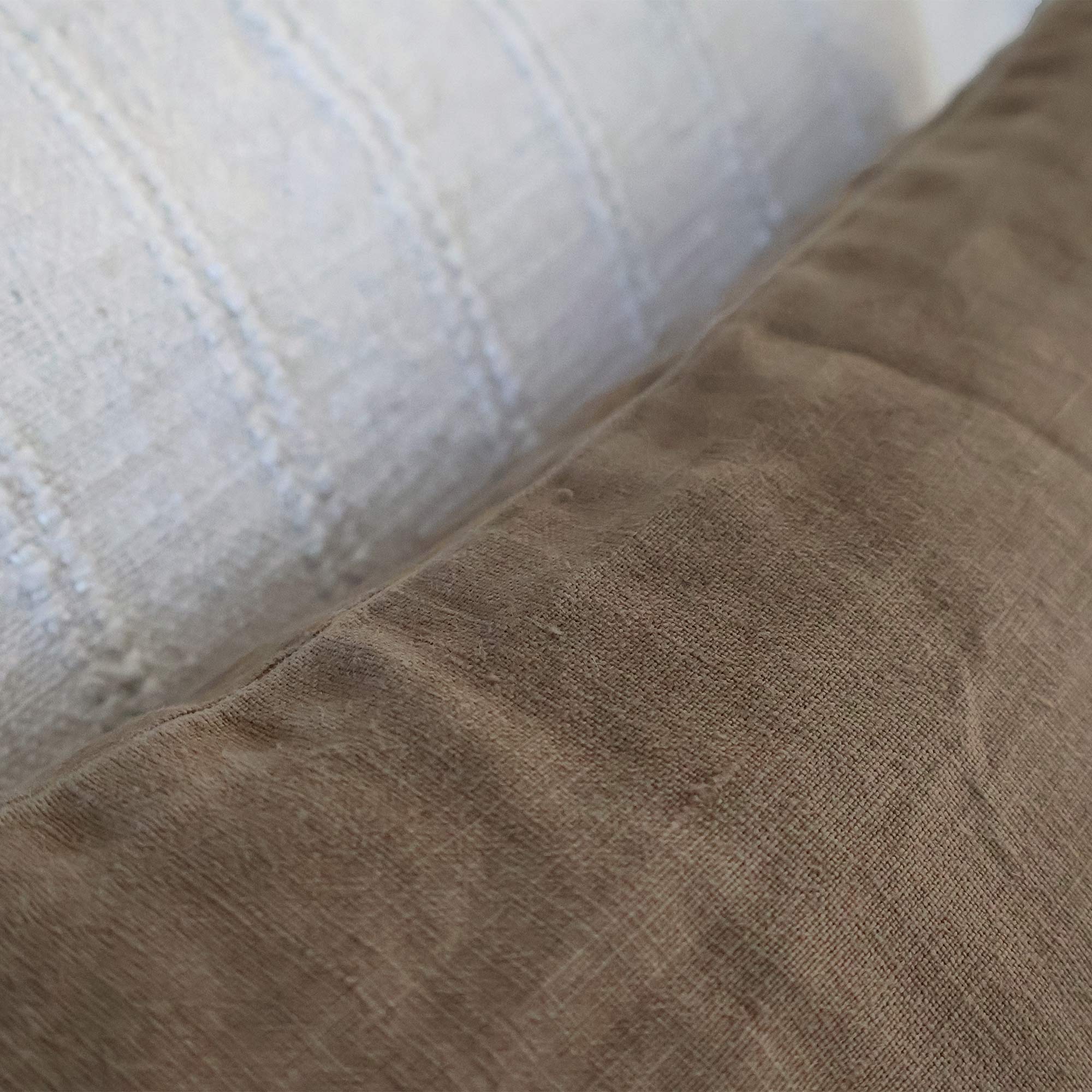 Artists Linen Cushion in Chocolate