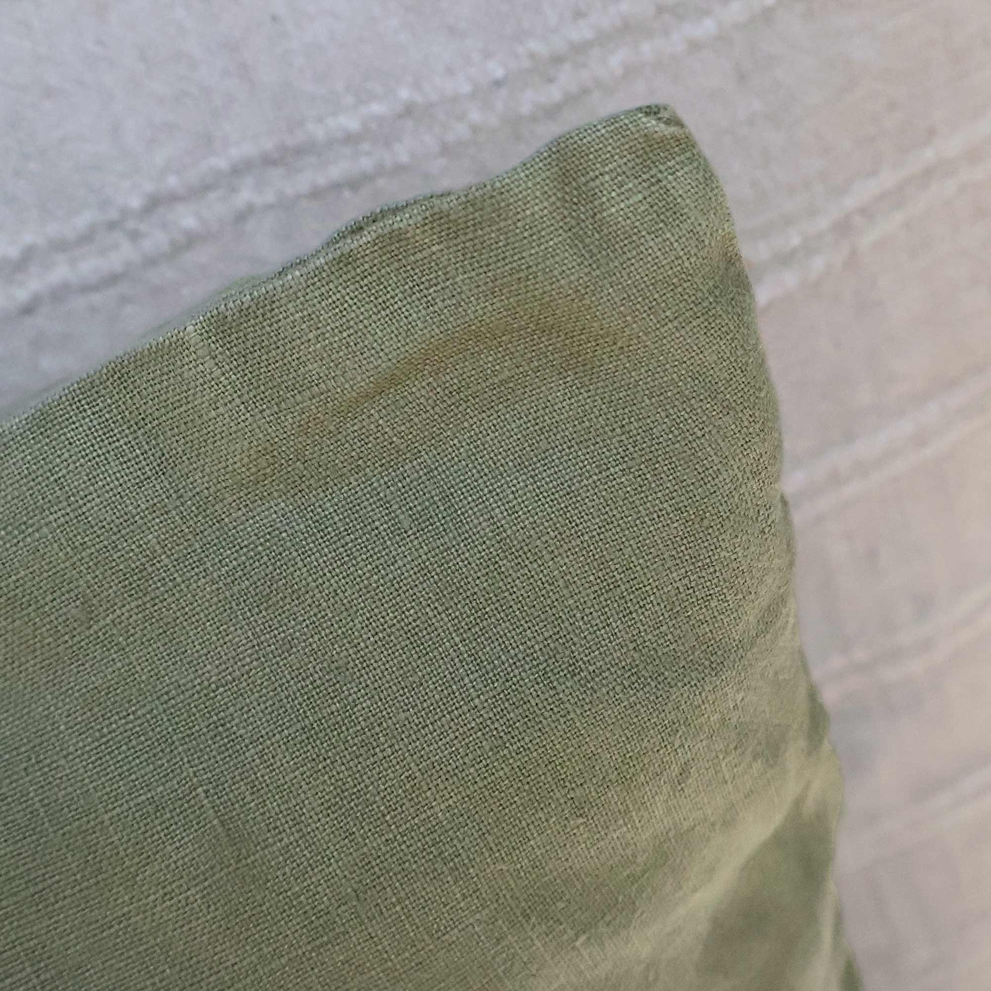 Artists Linen Cushion in Olive