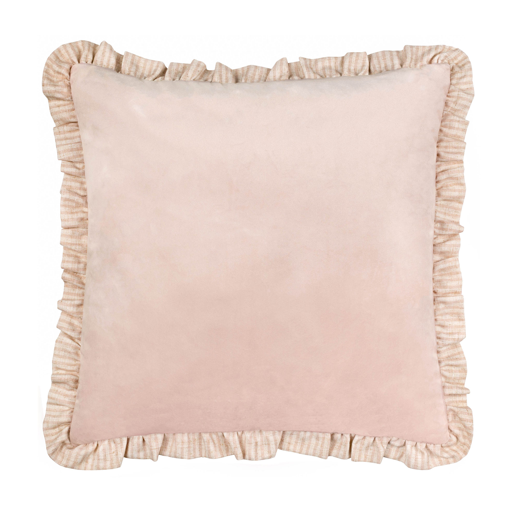 Blush Meadow Ruffle Cushion