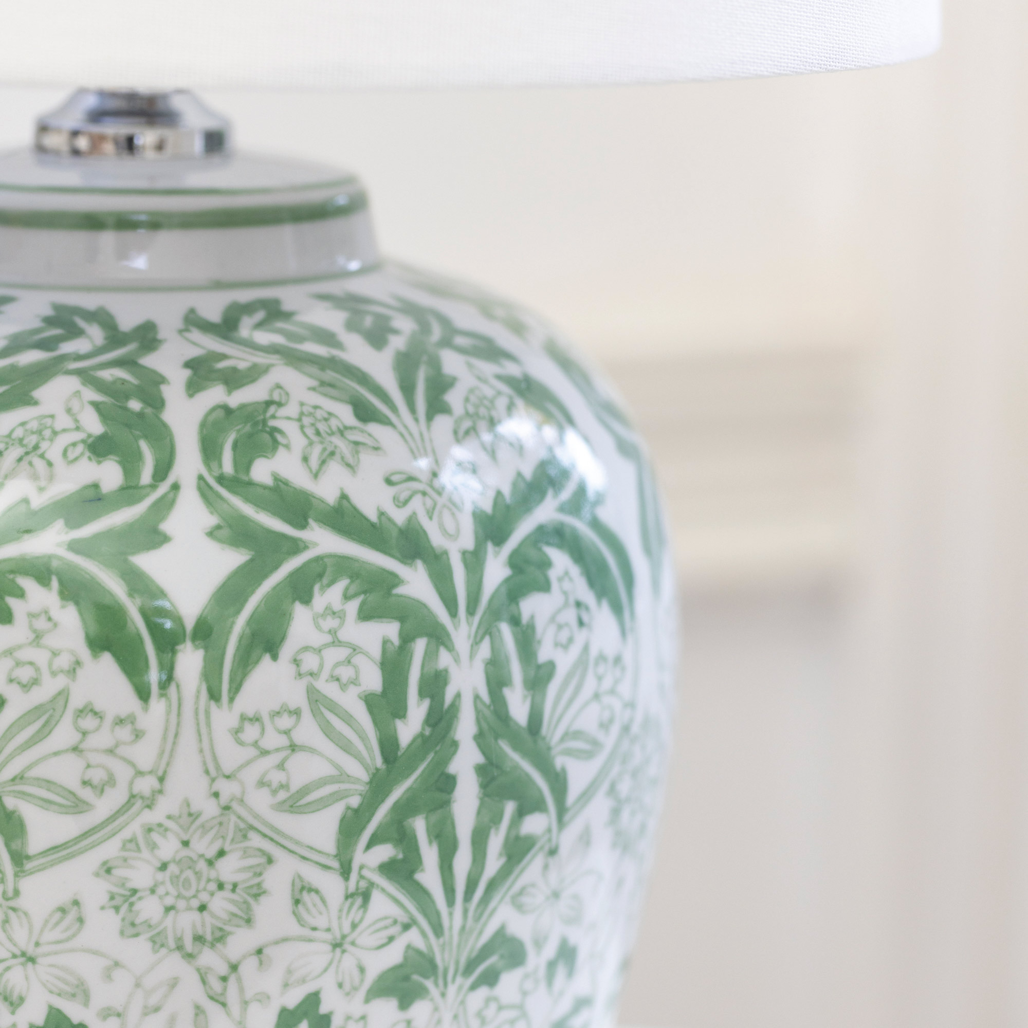 Botanical Olive Ceramic Table Lamp