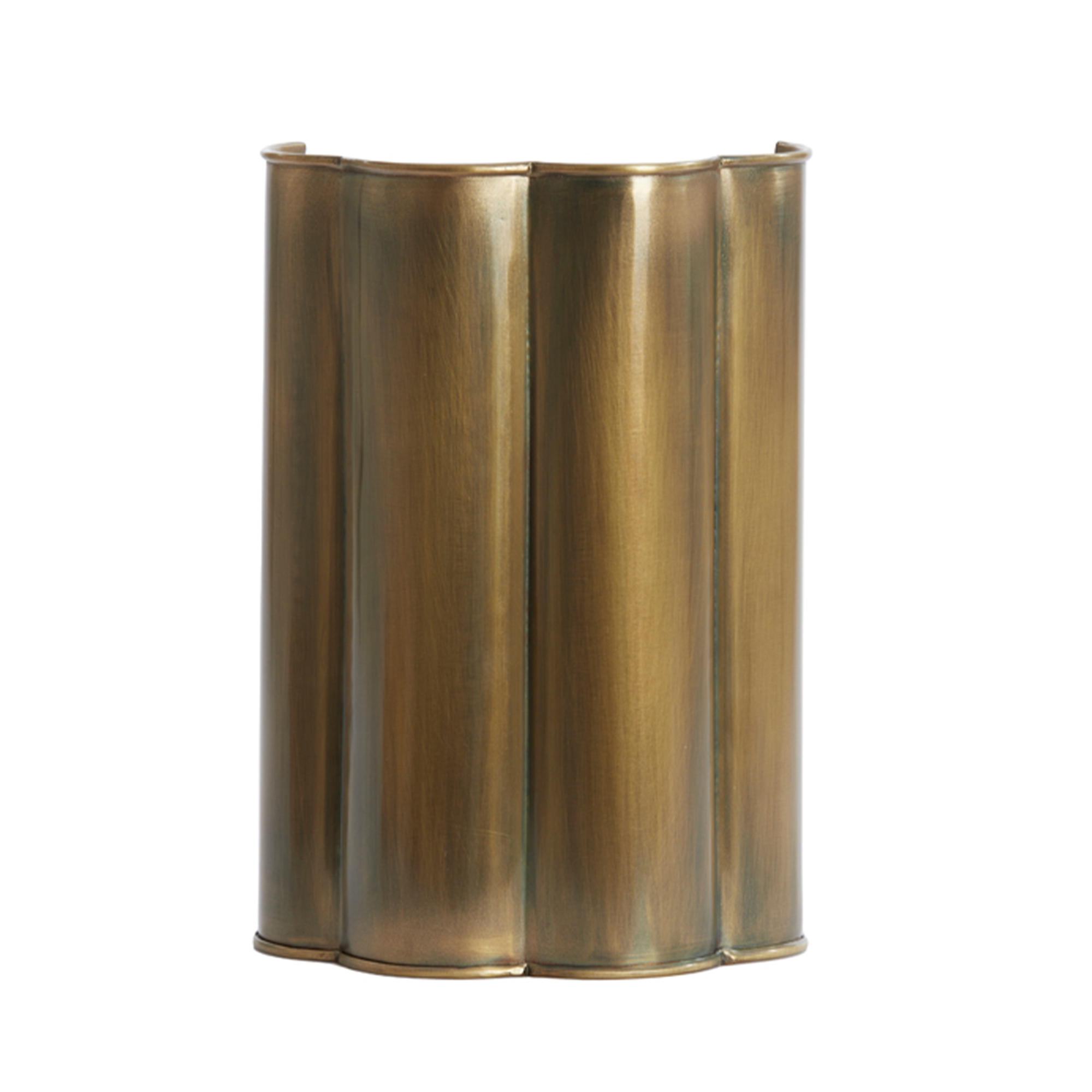Brass Scalloped Wall Light