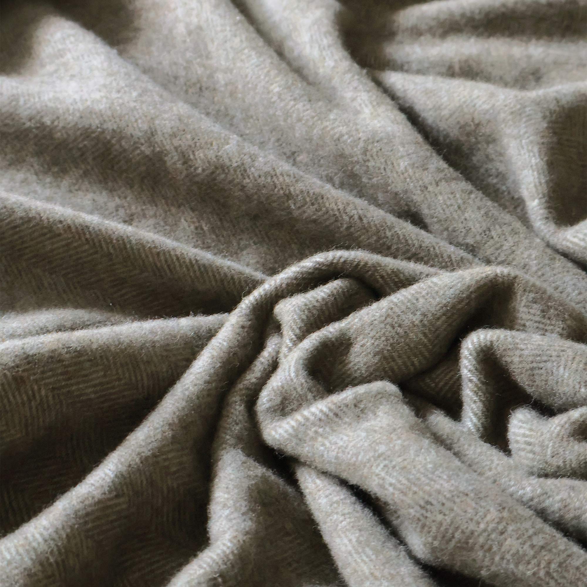 Sage Green Throw with Tassle Detail