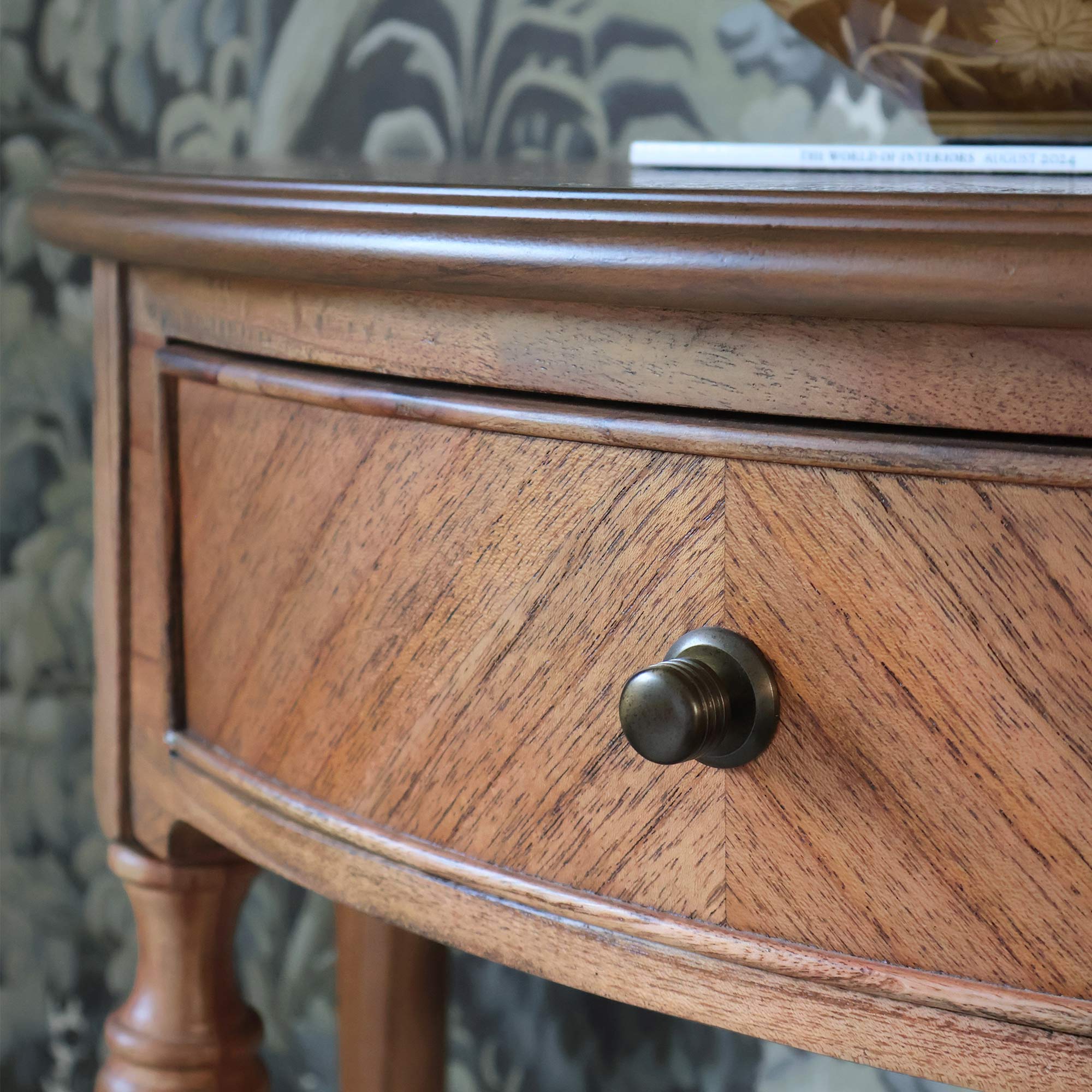 Cavendish Honey Demi Lune Console Table