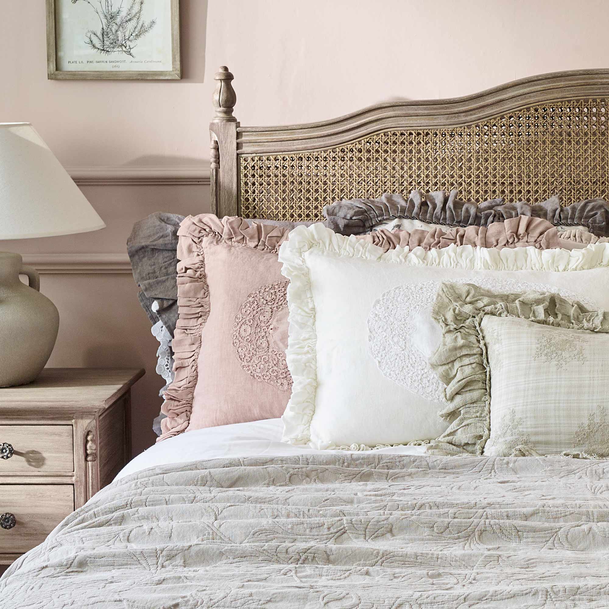 Clair de Lune Rattan Bed
