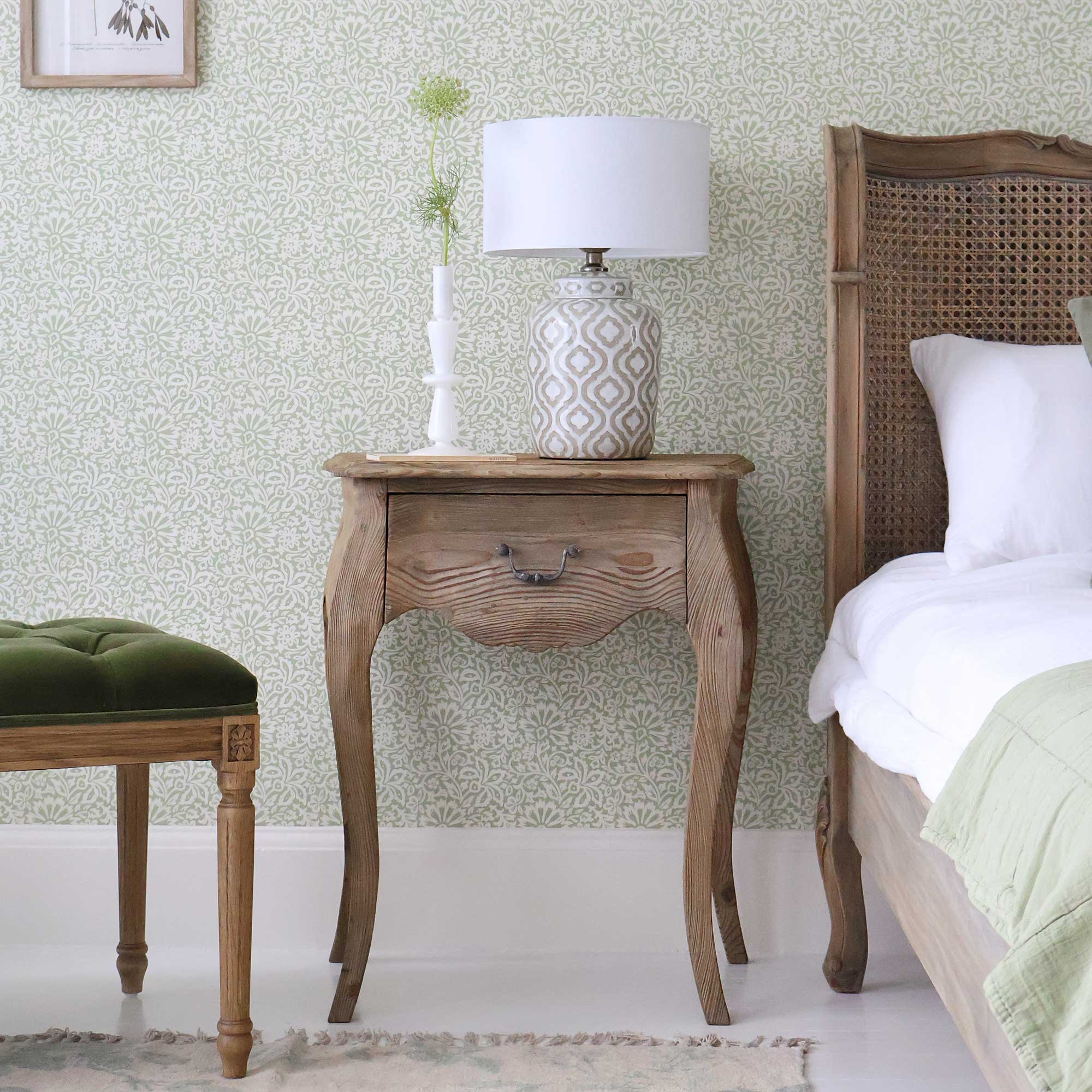 Chateauneuf Rustic Single Drawer Bedside Table