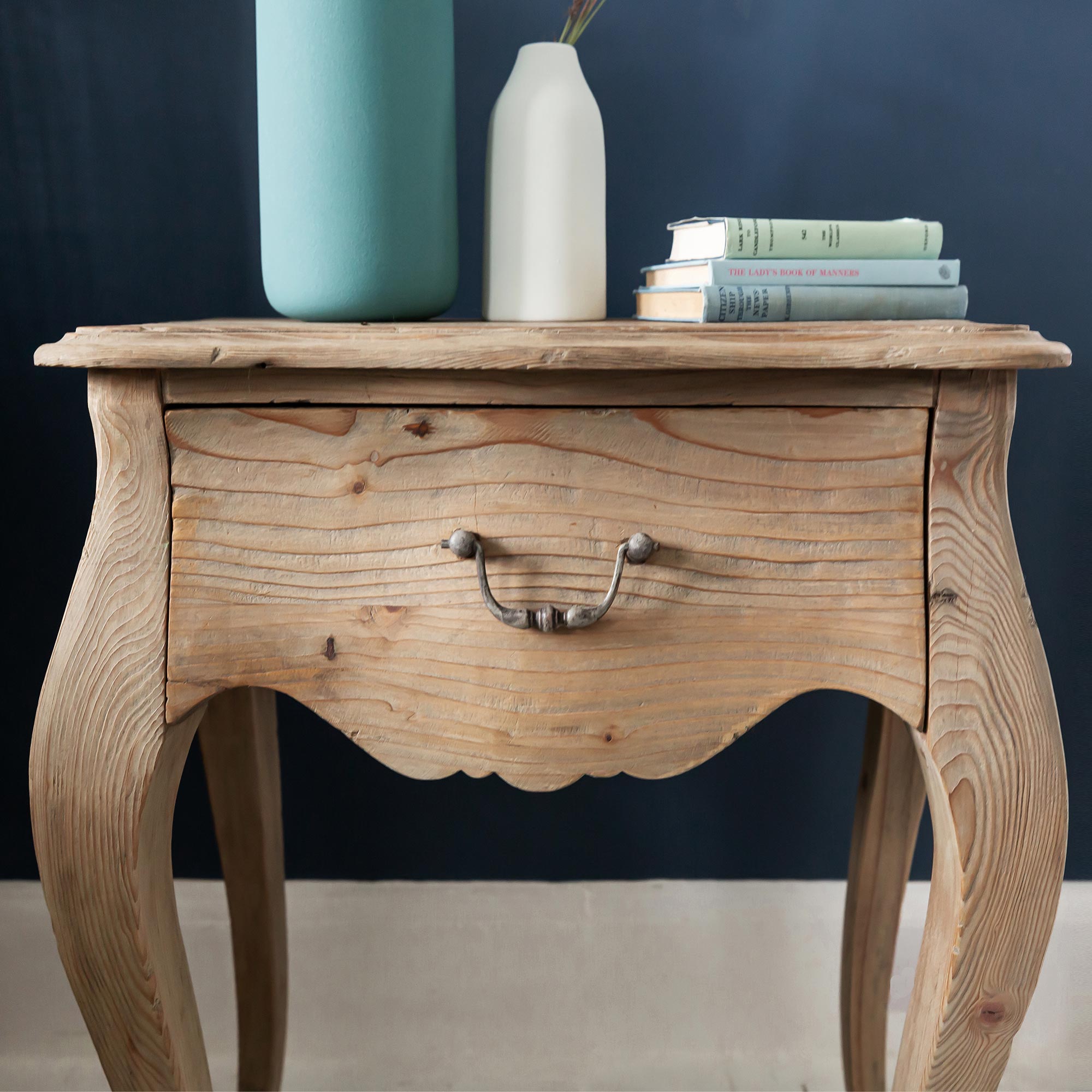 Chateauneuf Rustic Single Drawer Bedside Table