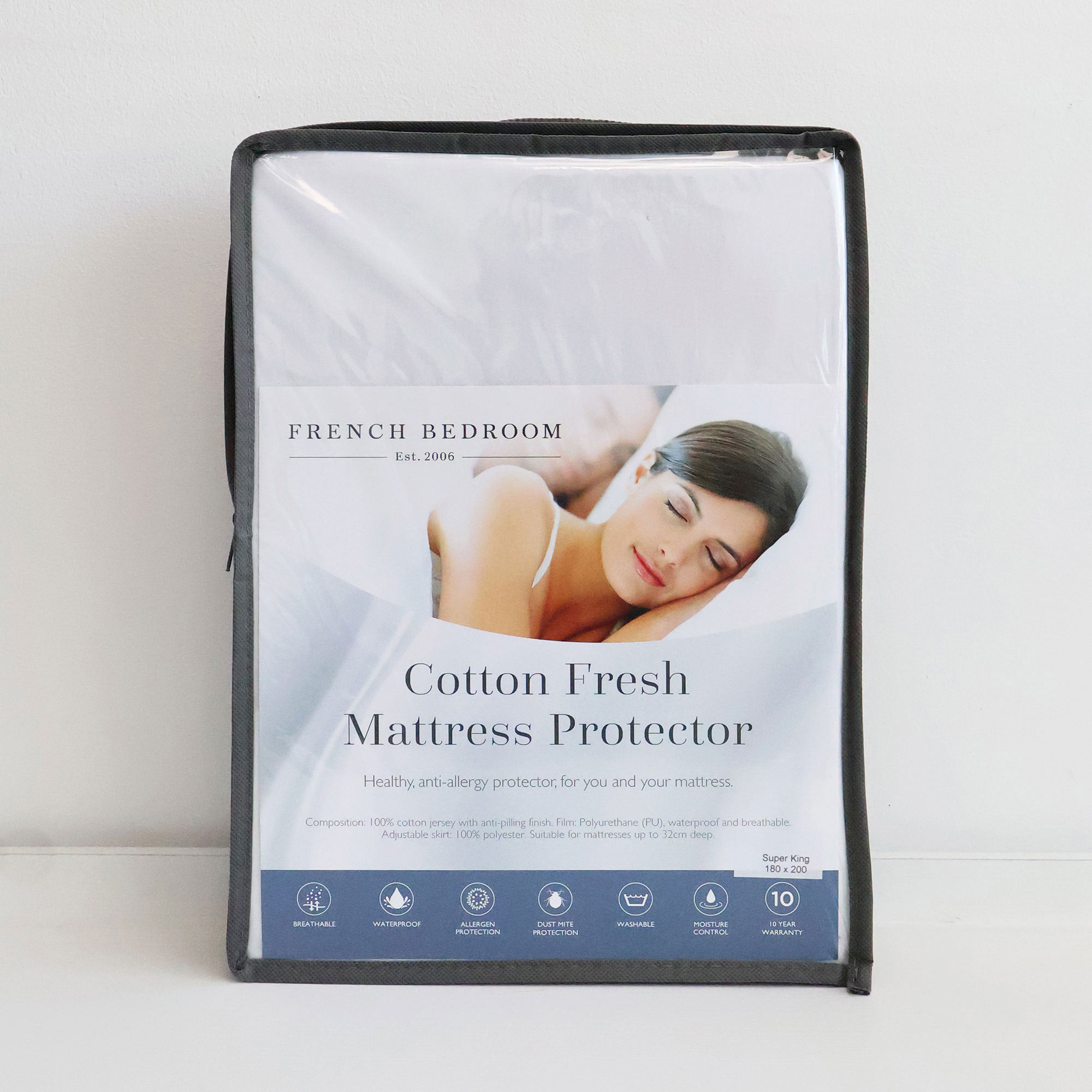 white mattress protector 