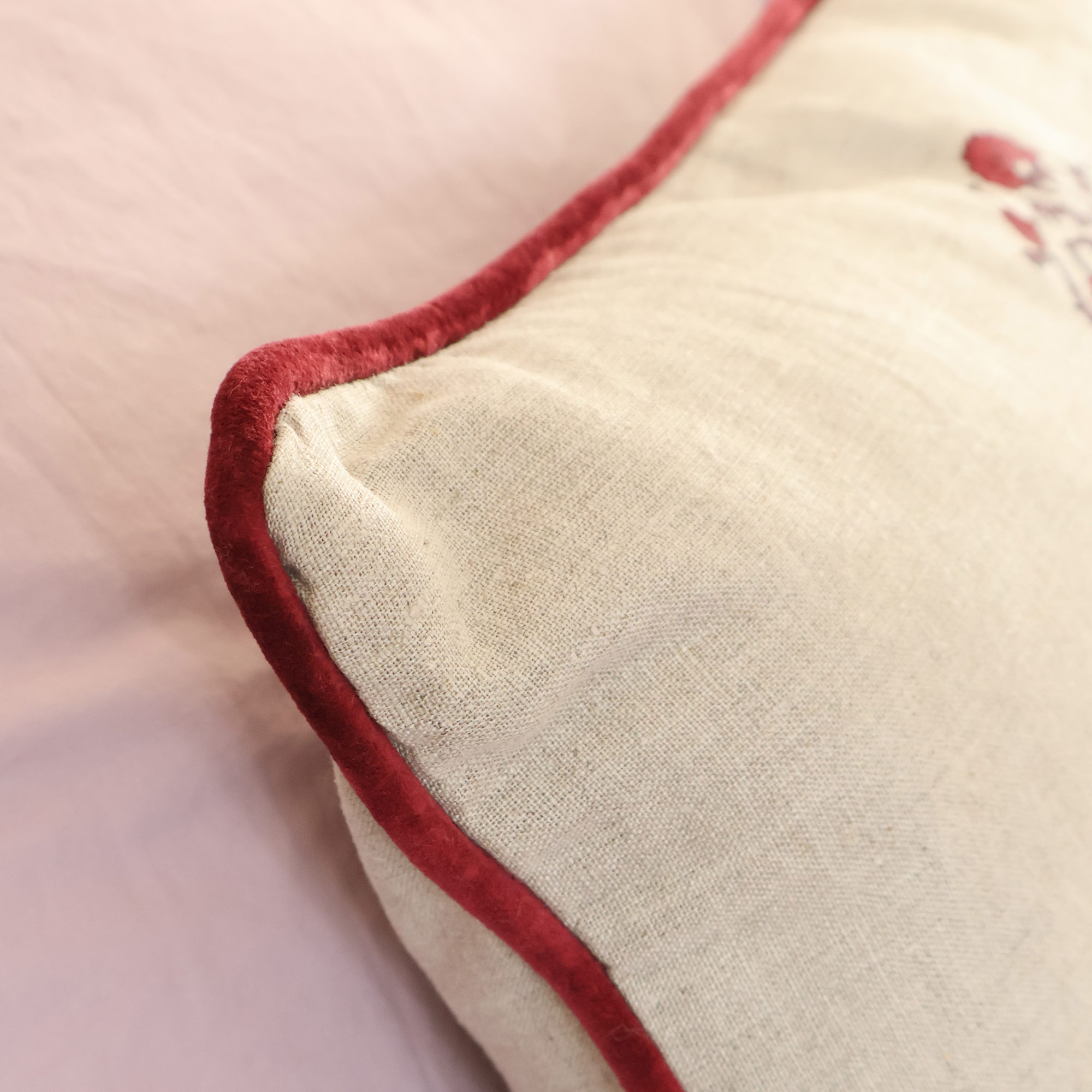 Mulberry Mudita Linen & Velvet Cushion