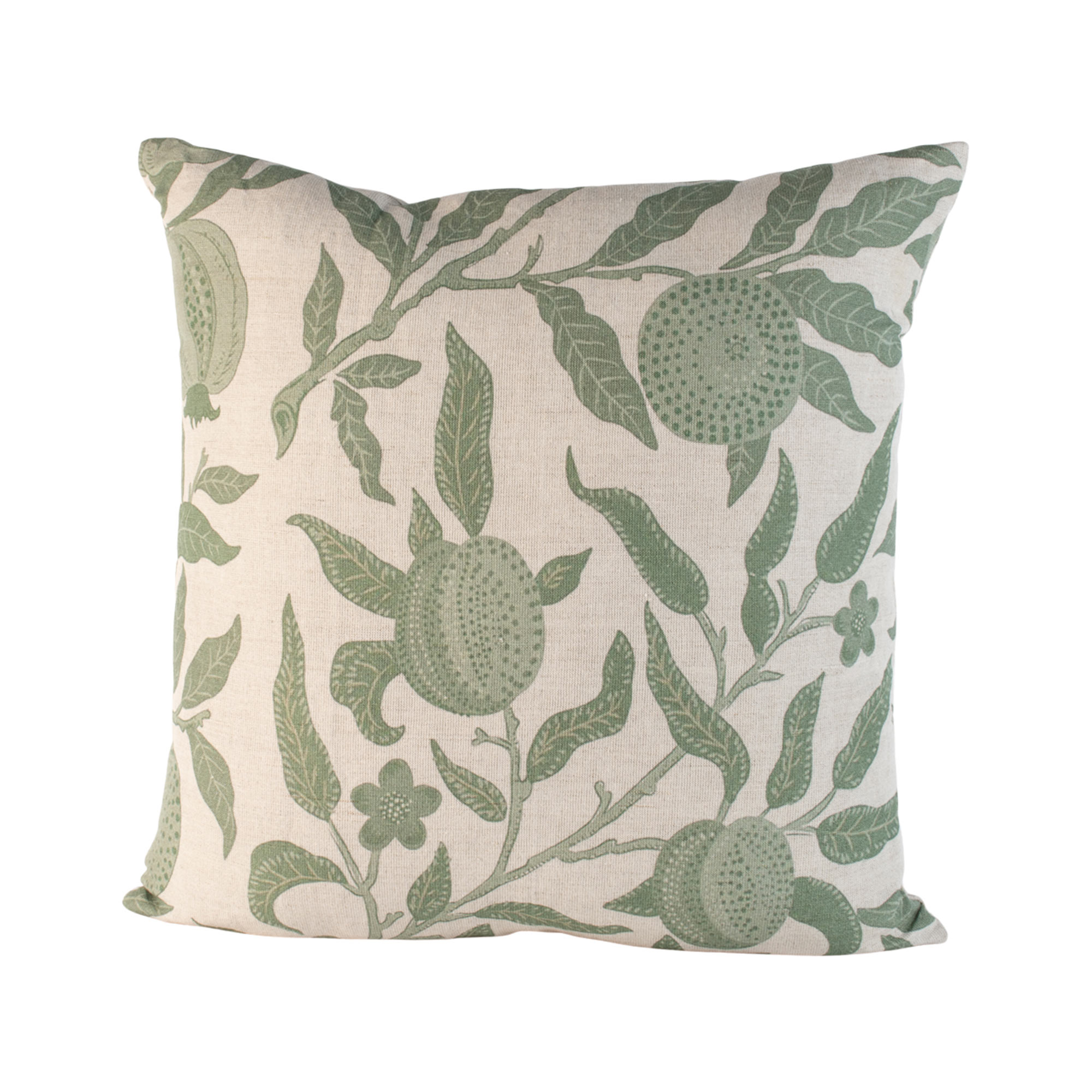 Vegan Cushion With Green Detail