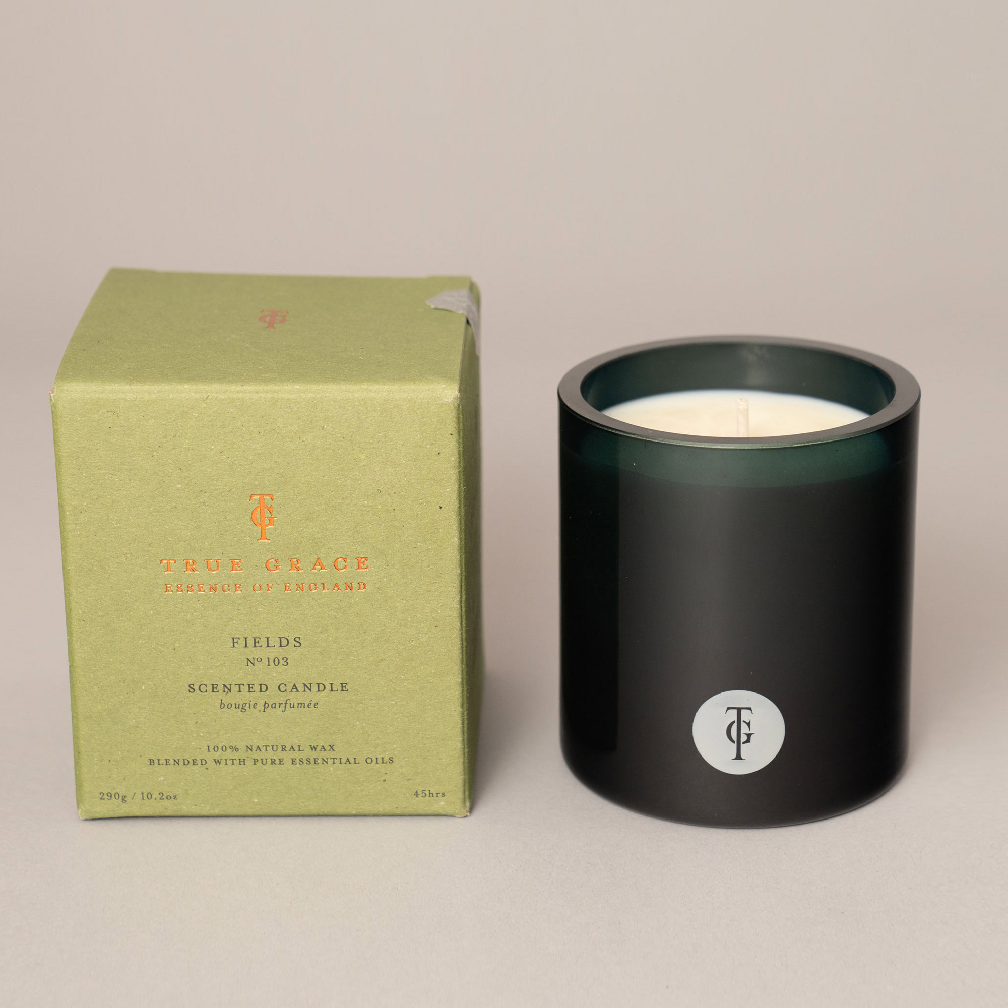 Green Glass Candle 