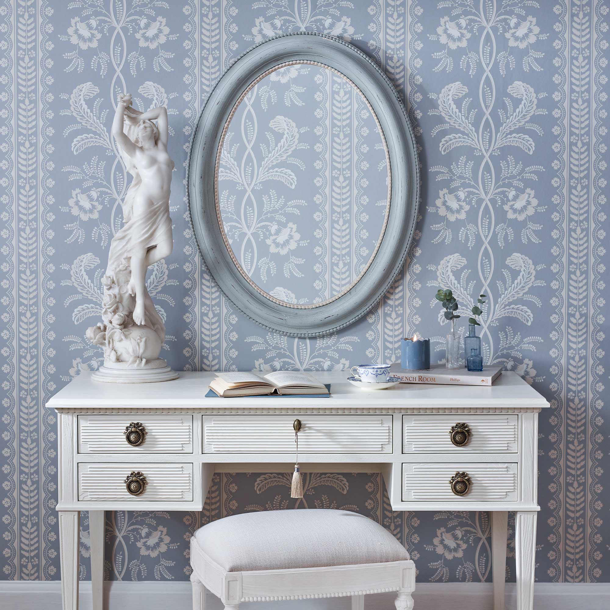 Duck Egg Oval Mirror