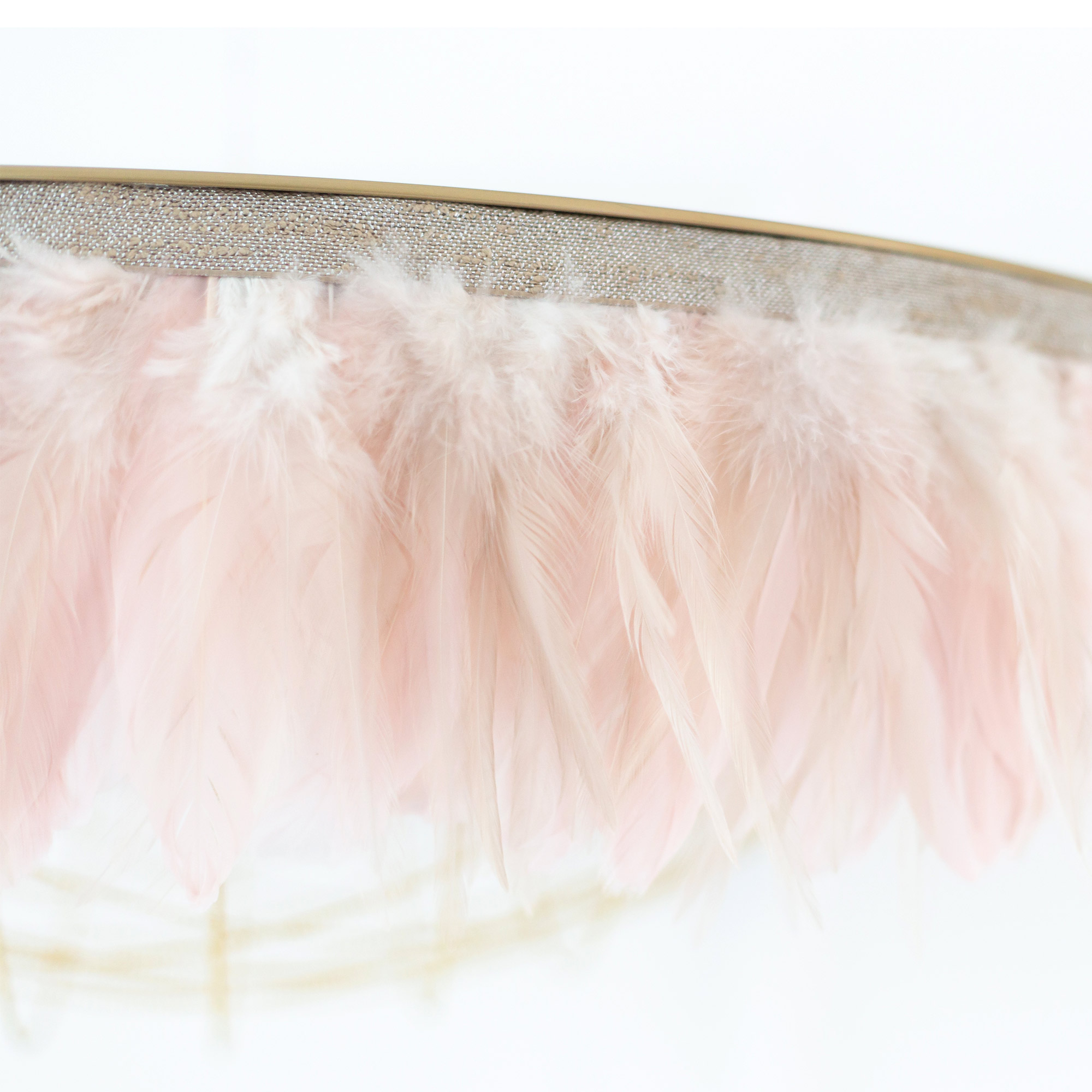 Glorious Gloria Pink Feather Pendant