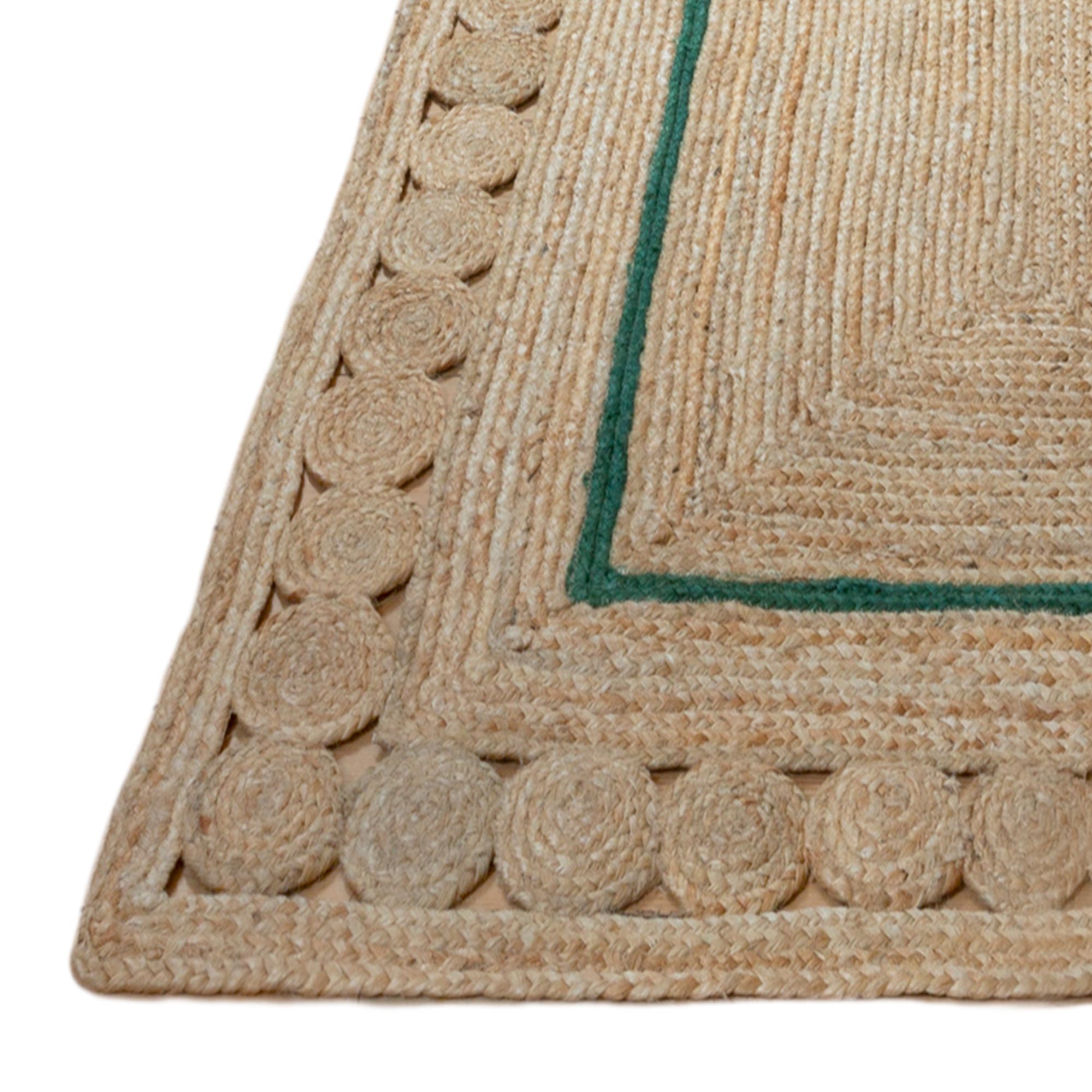 Green Jute Rug