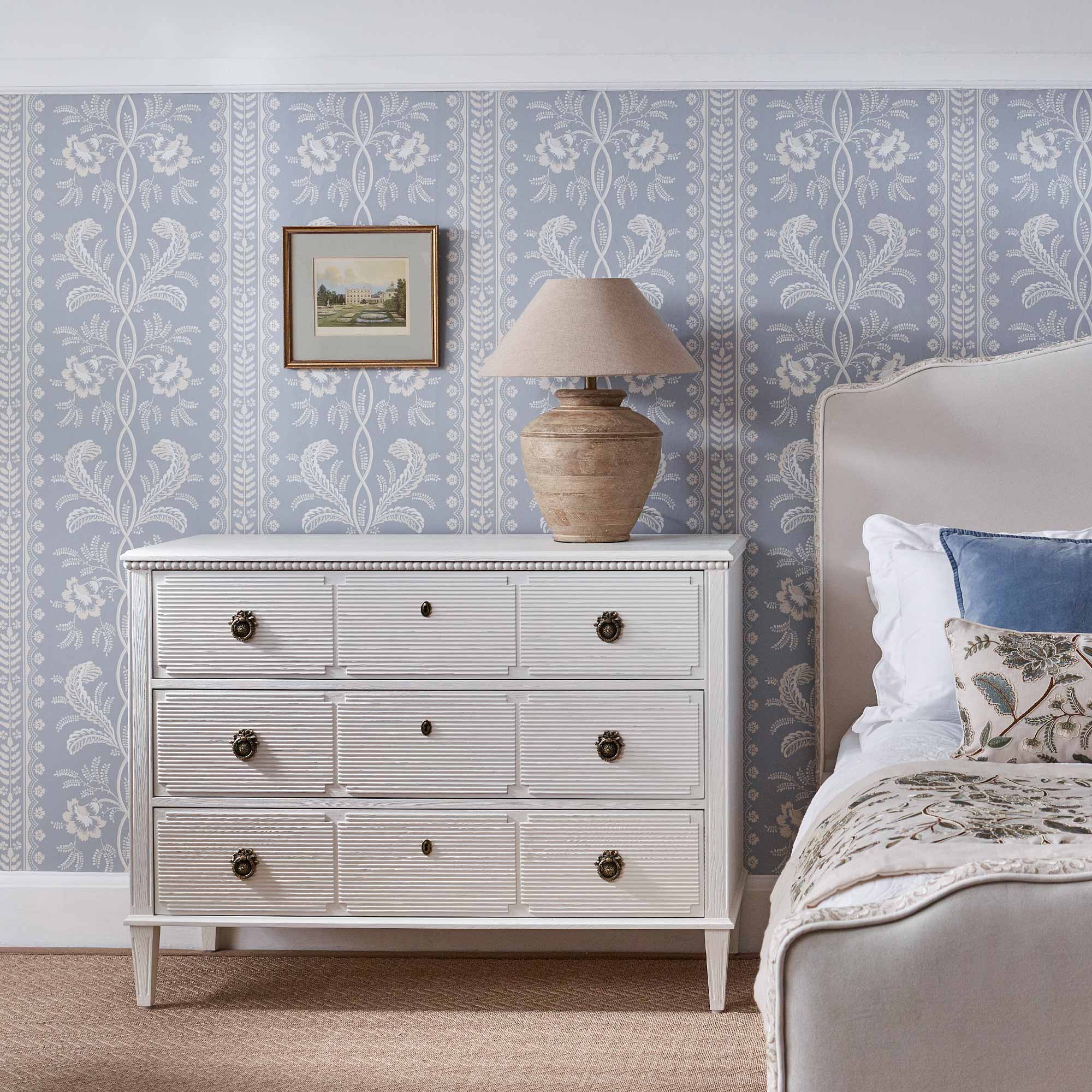 Gustavian White Chest of Drawers