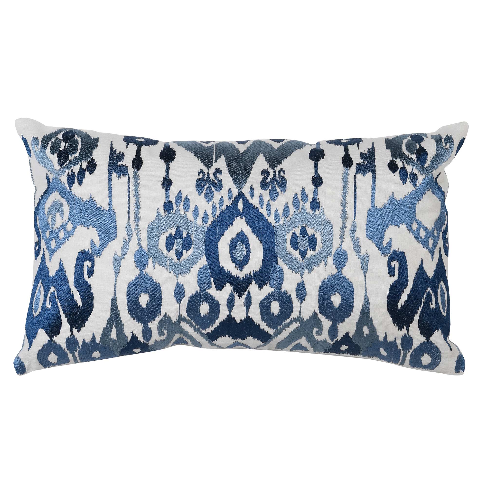 Blue Ikat Cushion 