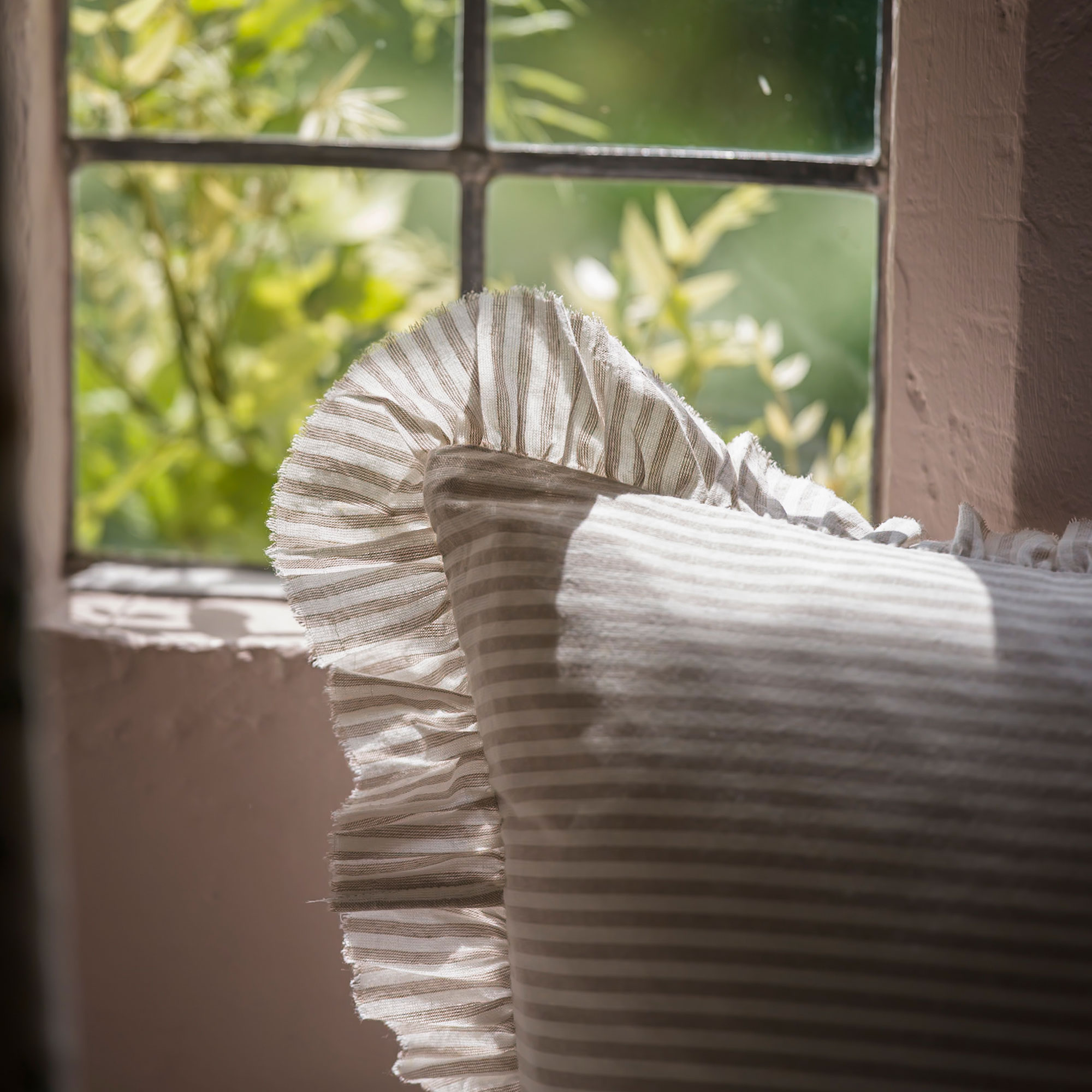 Ruffles & Lines Long Lumbar Cushion
