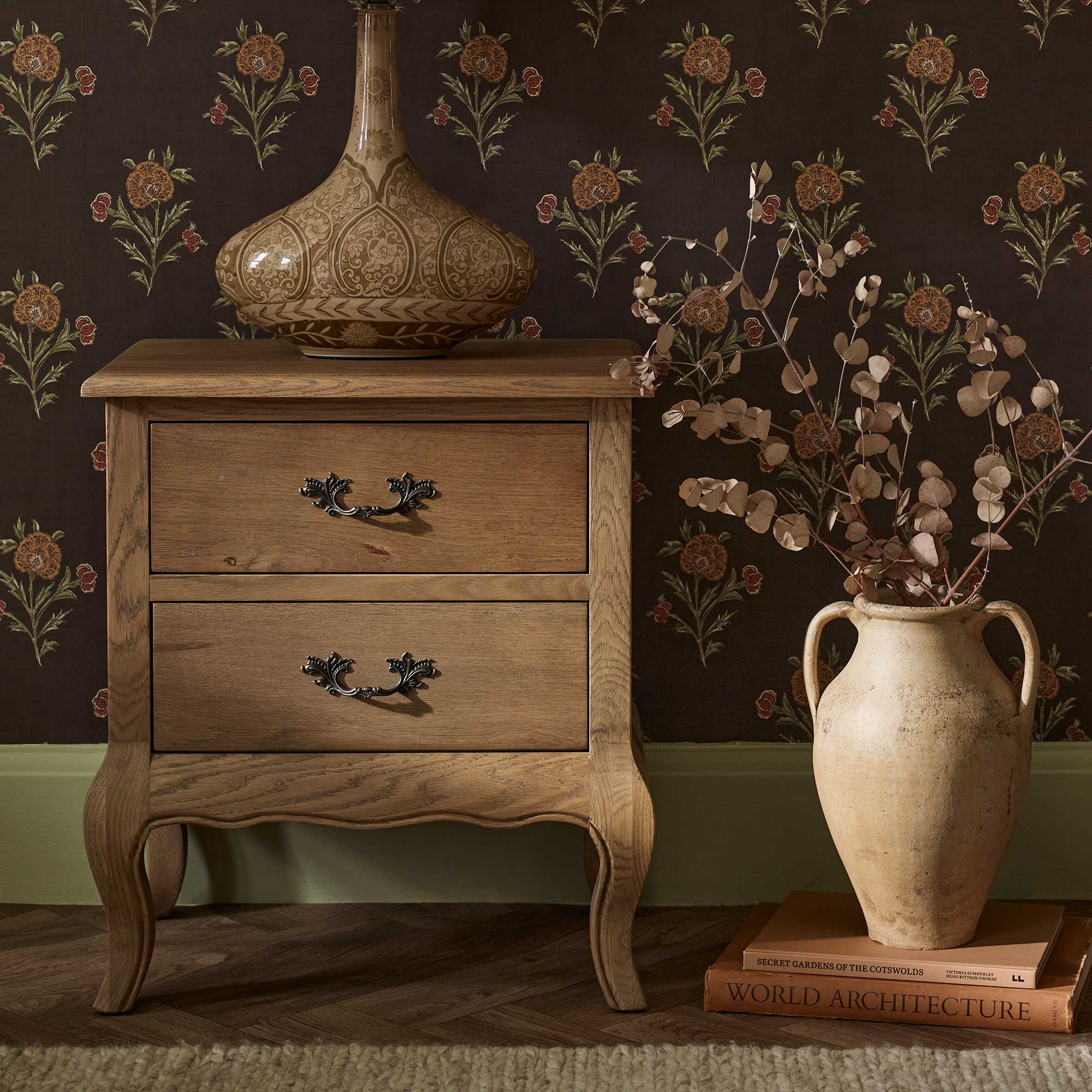 Love Story 2-Drawer Bedside Table