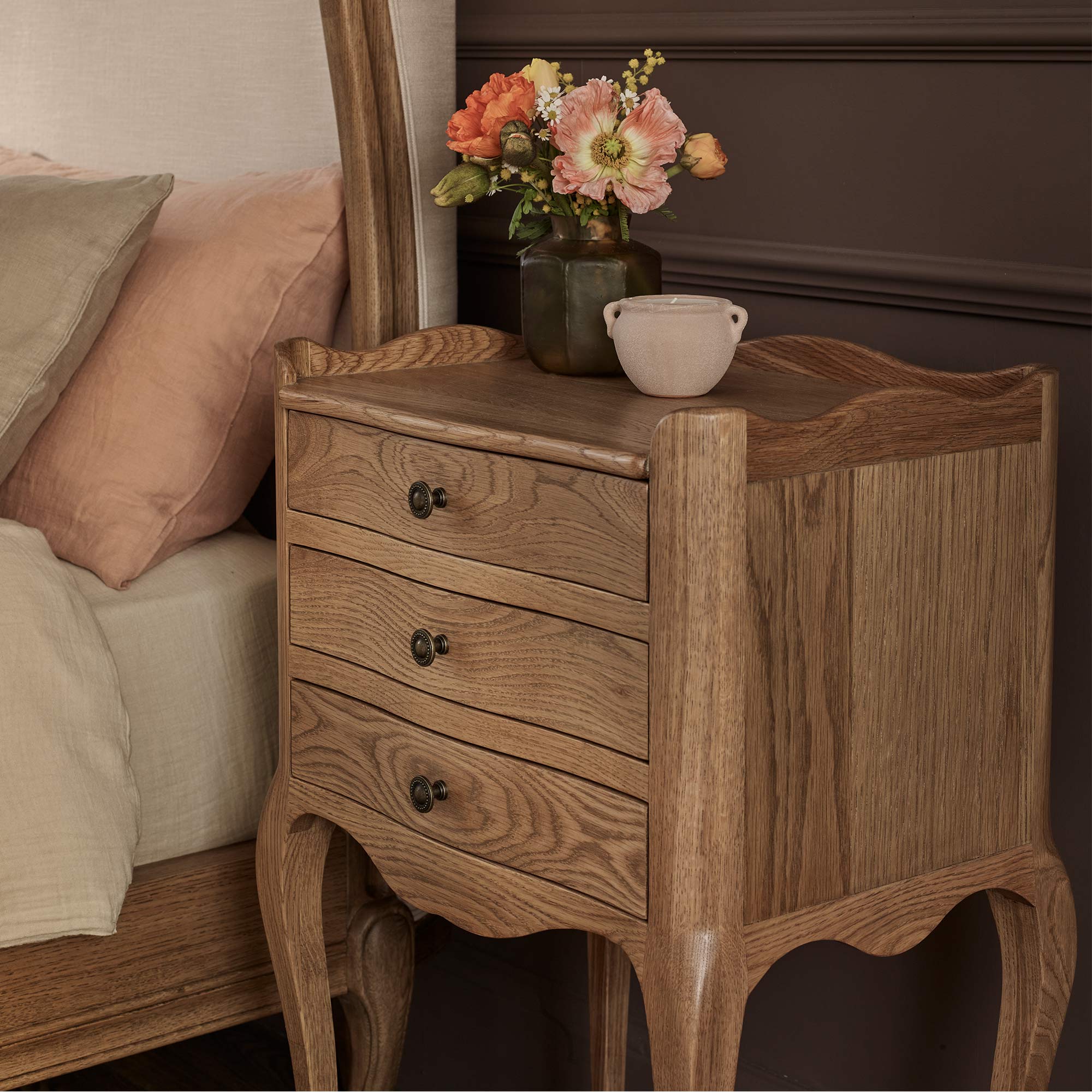 Love Story 3-Drawer Nightstand