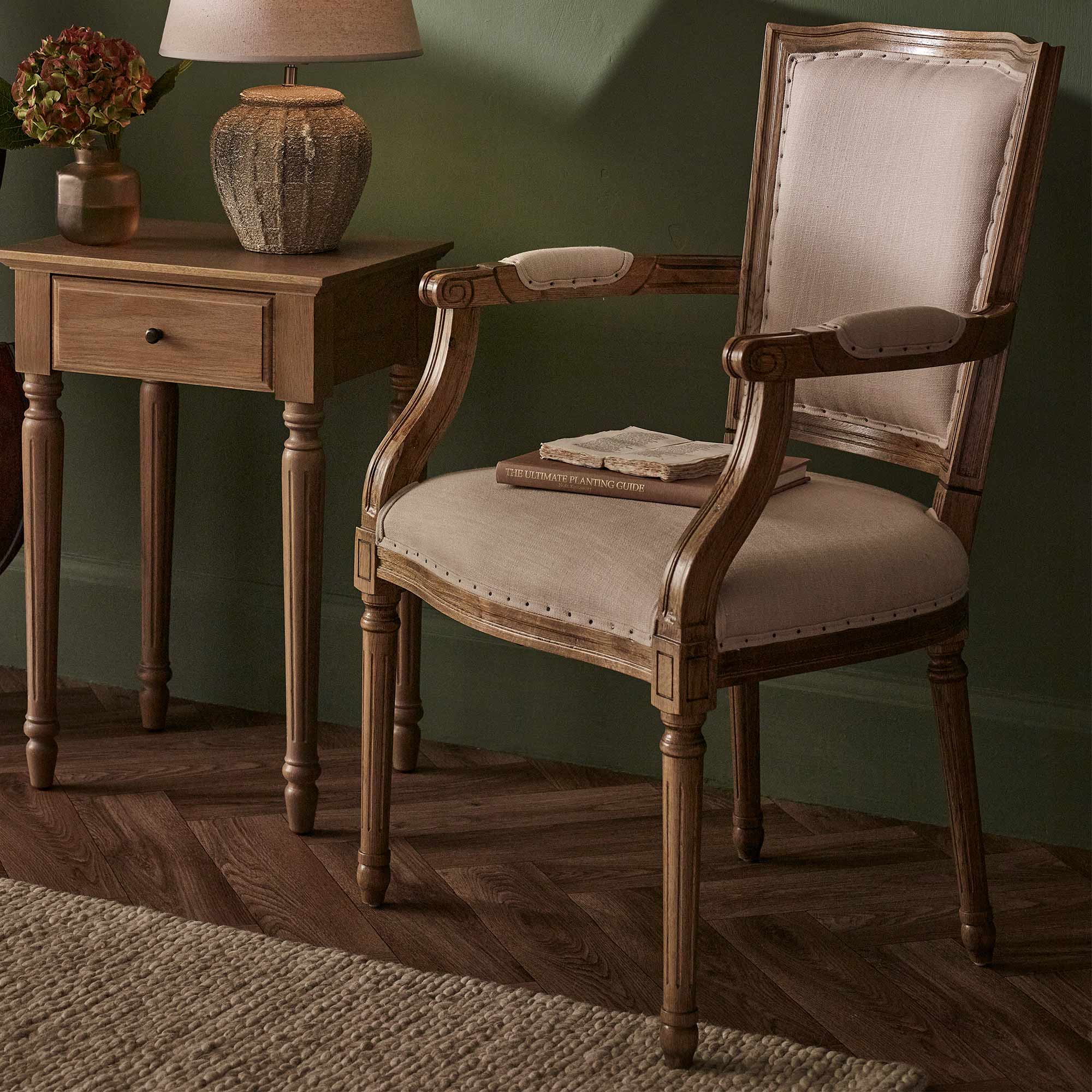 Love Story Linen Upholstered Armchair