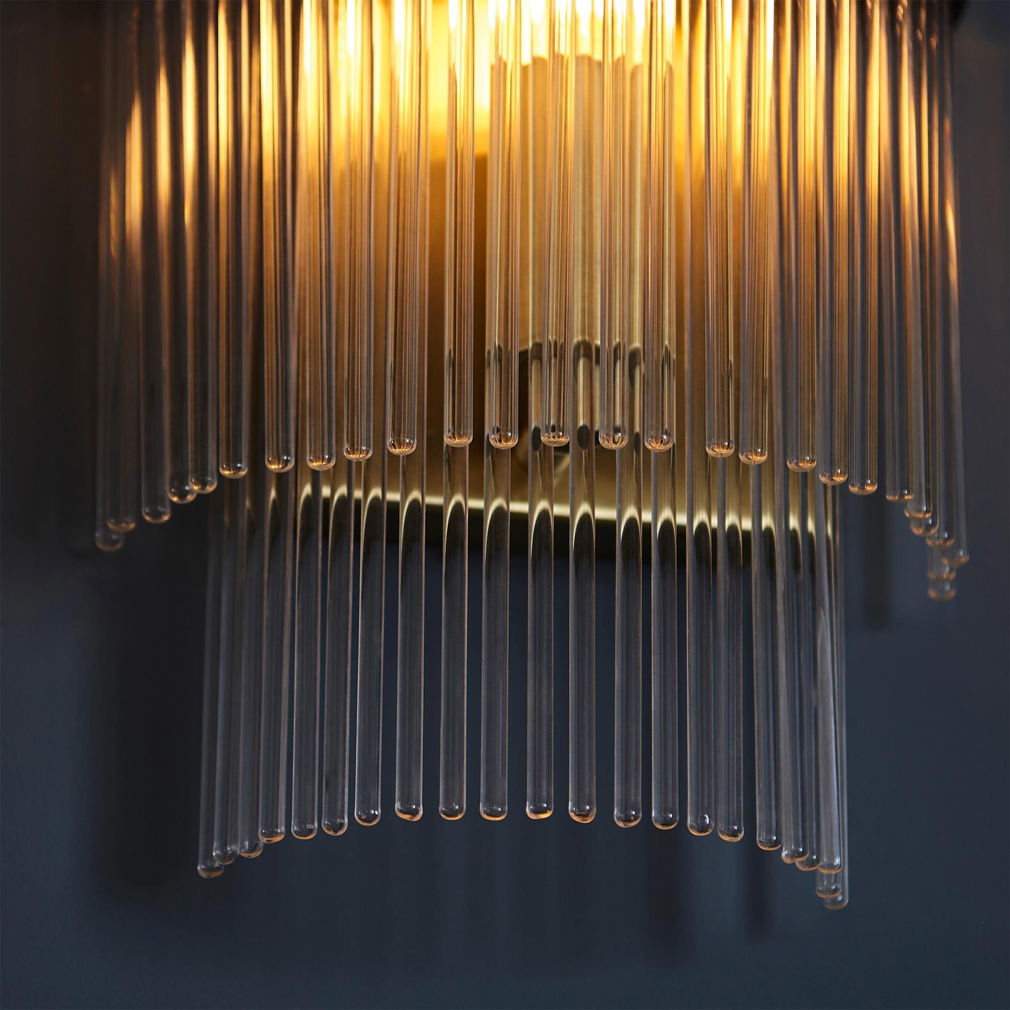 Chez Leontine Glass Wall Light