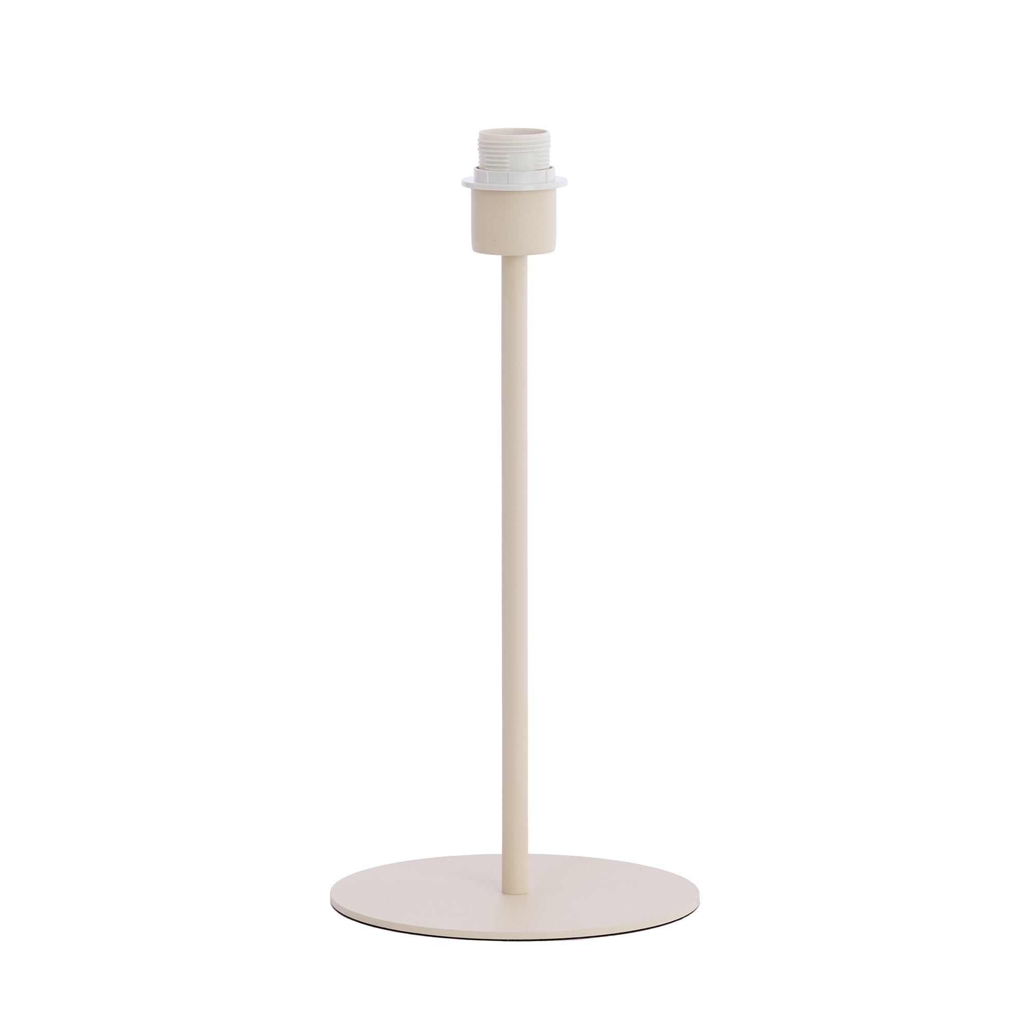 Metal Lamp Base in Ivory