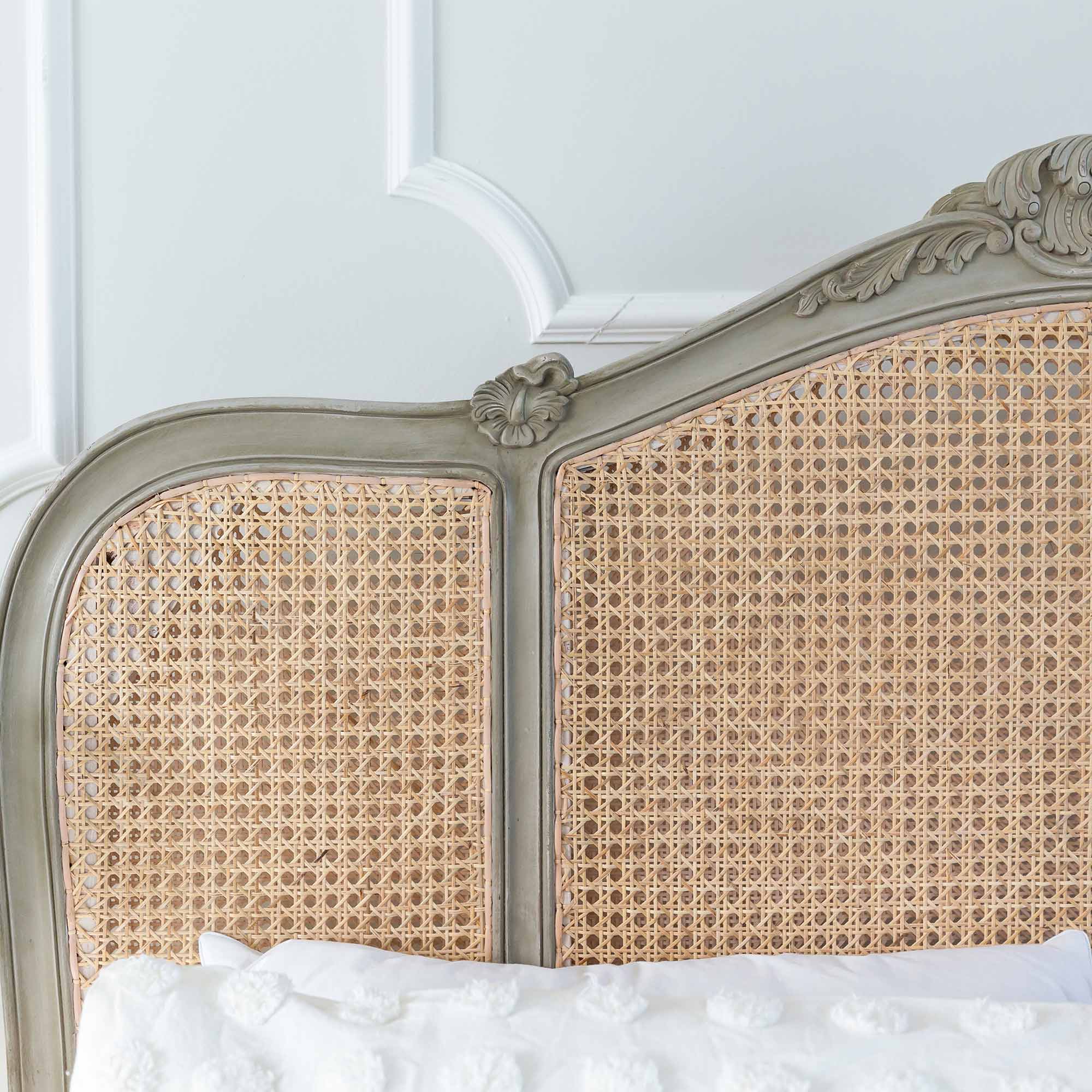 Normandy Rattan Painted, Low Footboard Luxury Bed