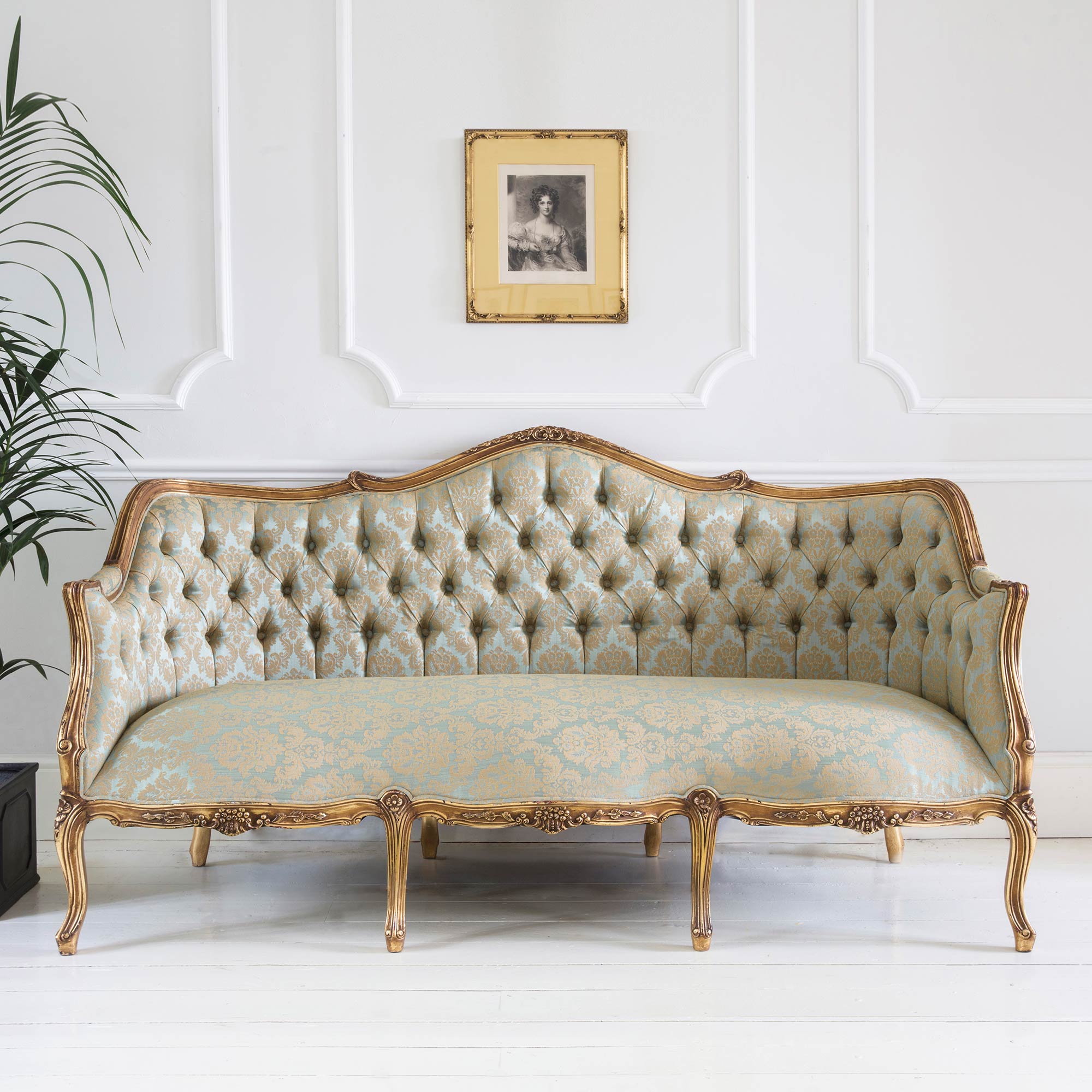 Palais de Versailles Damask Sofa