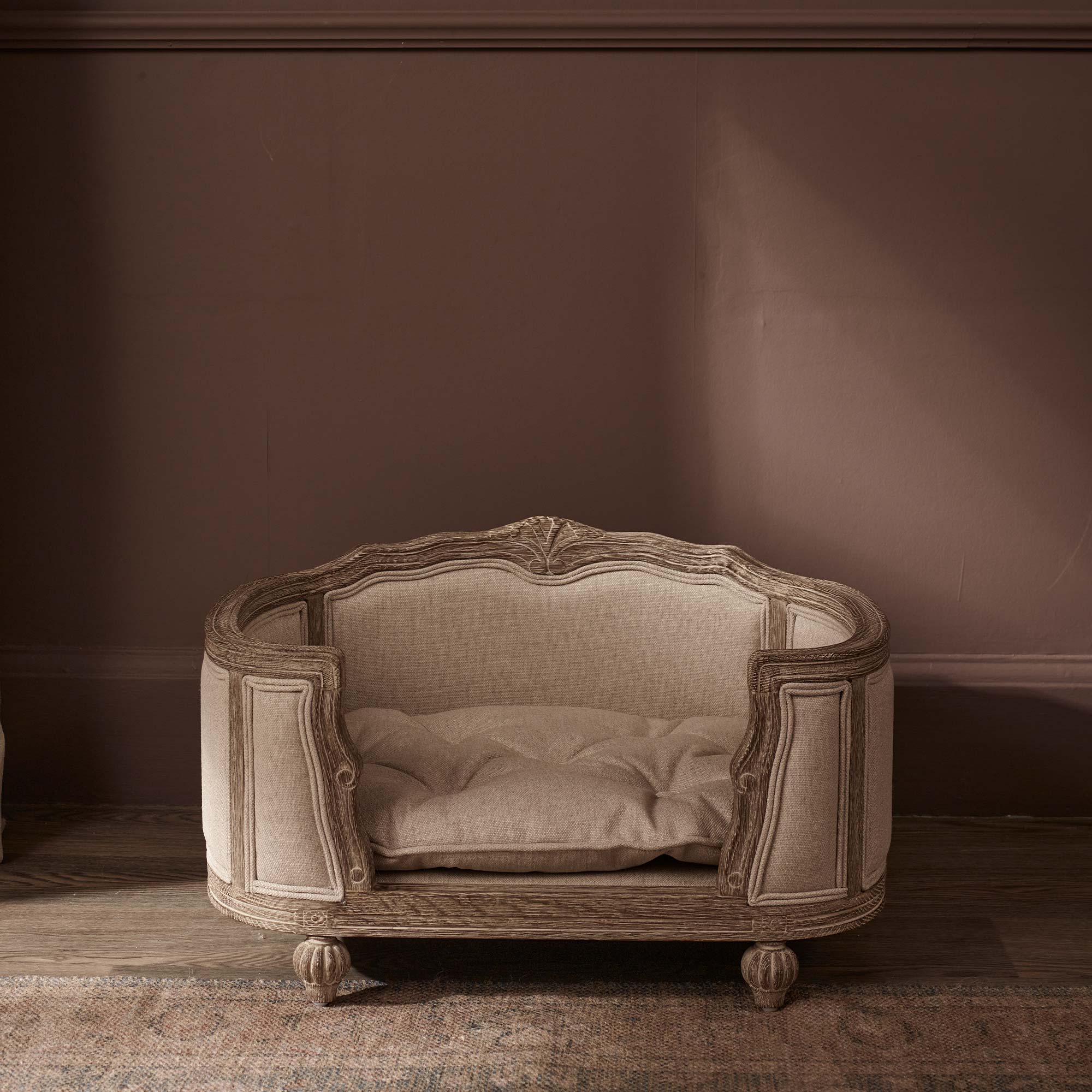 cream pet bed 