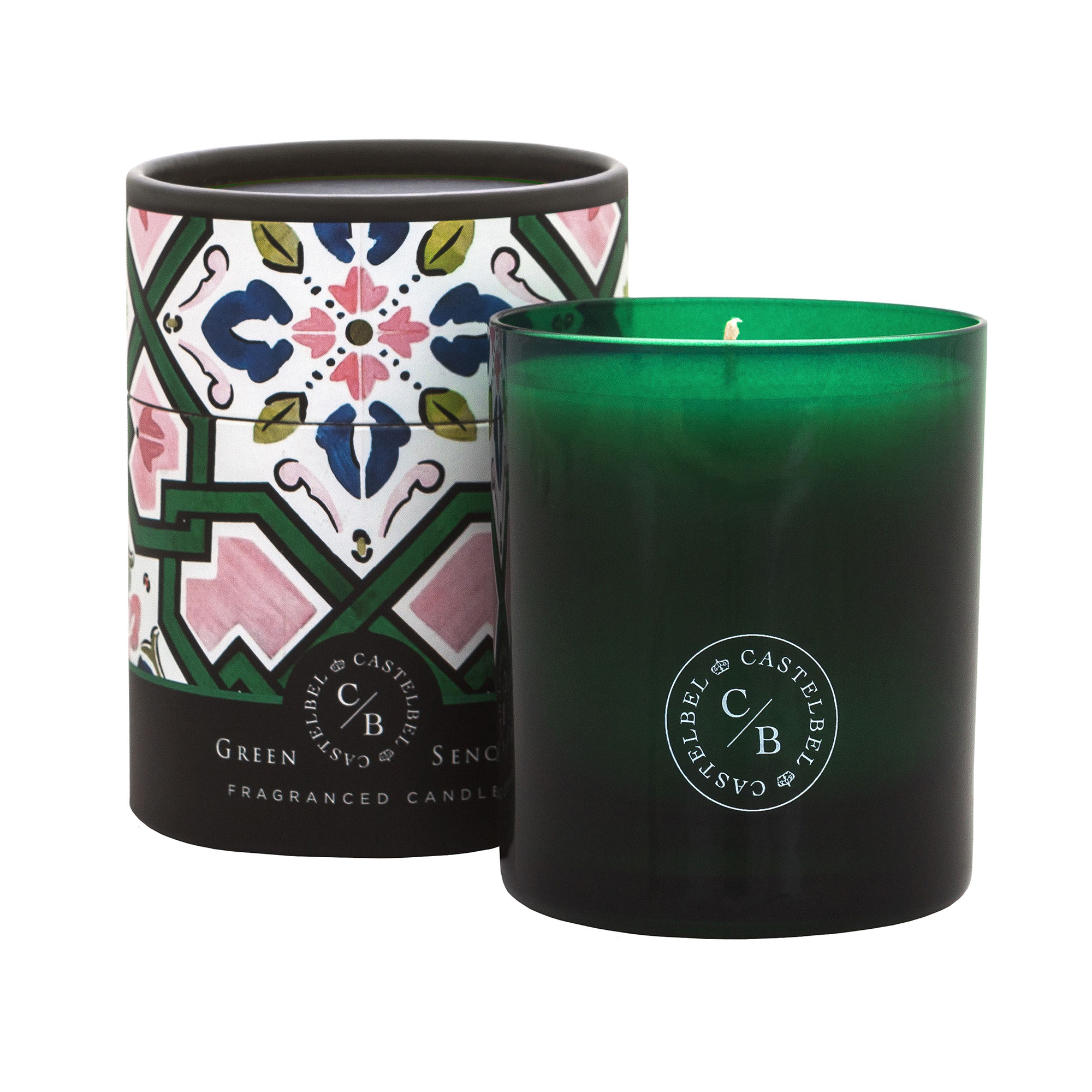 Green & Black Candle