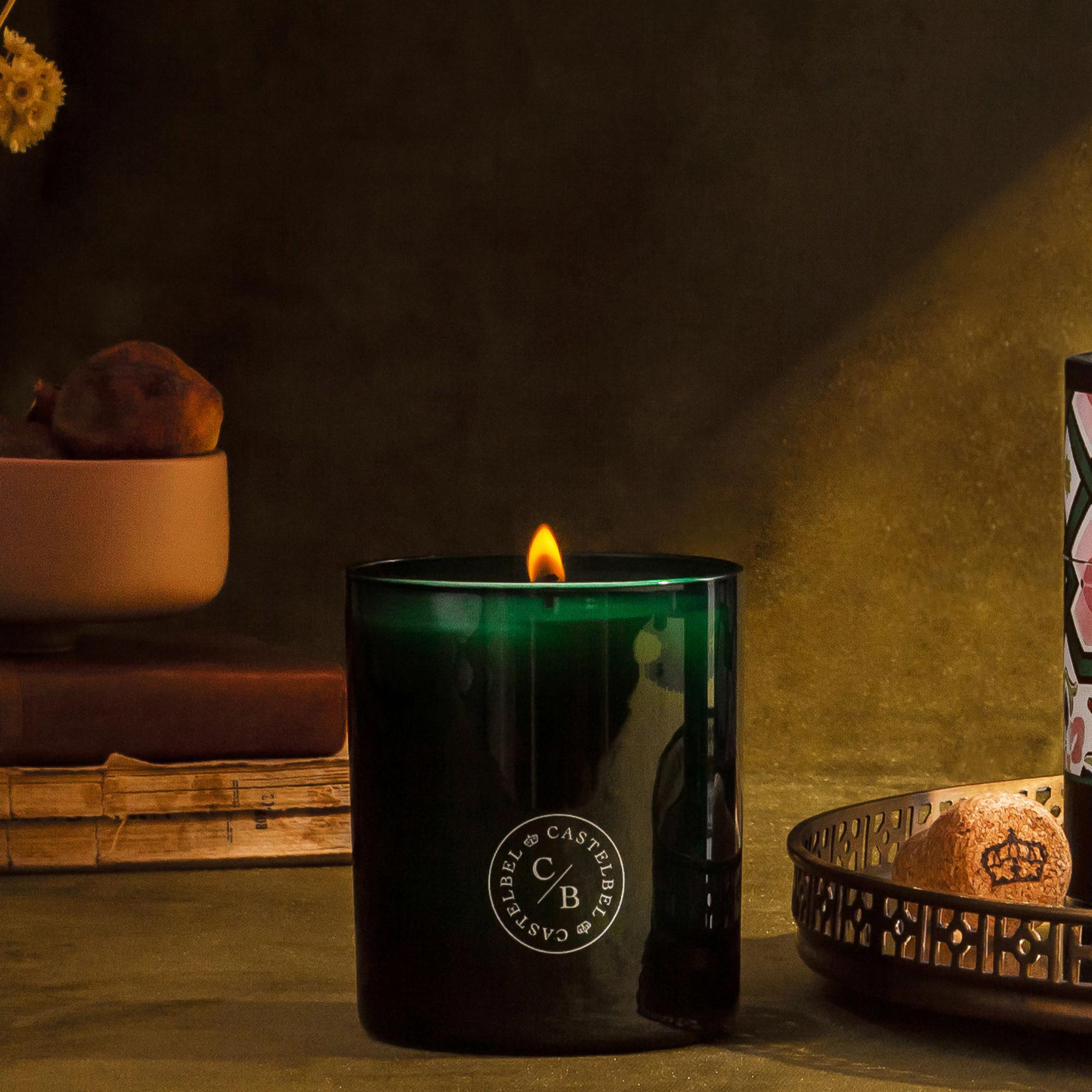 Portuguese Tiles Green Sencha Candle, by Portus Cale