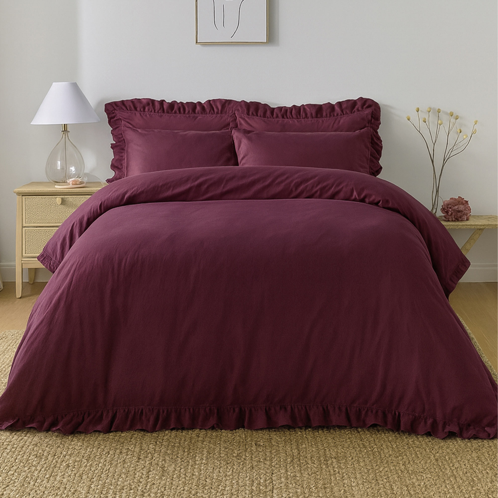 Berry Ruffle Bedding
