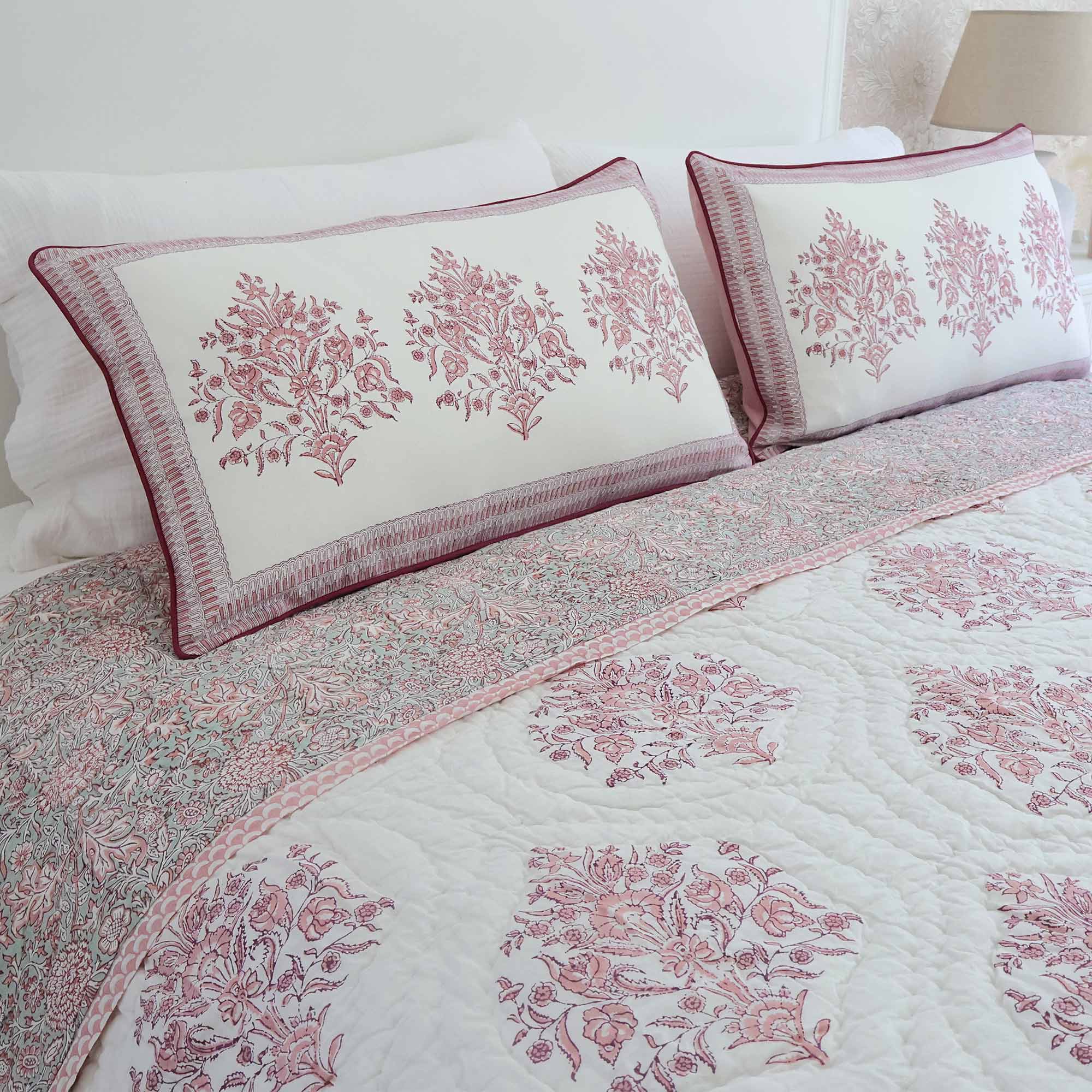 Roza Petal Pink Bedspread