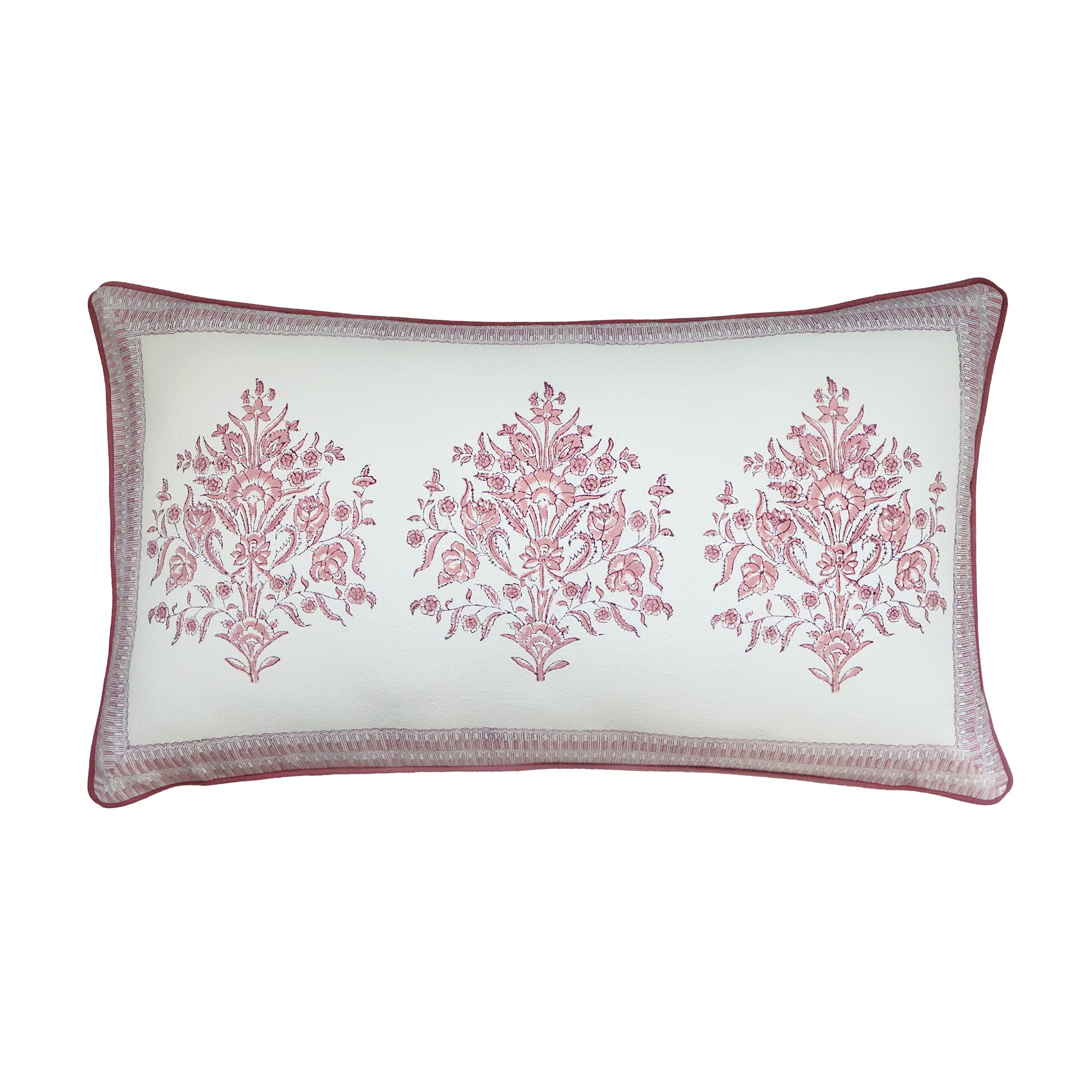  Cushion in Pale Pink with Velvet Reverse