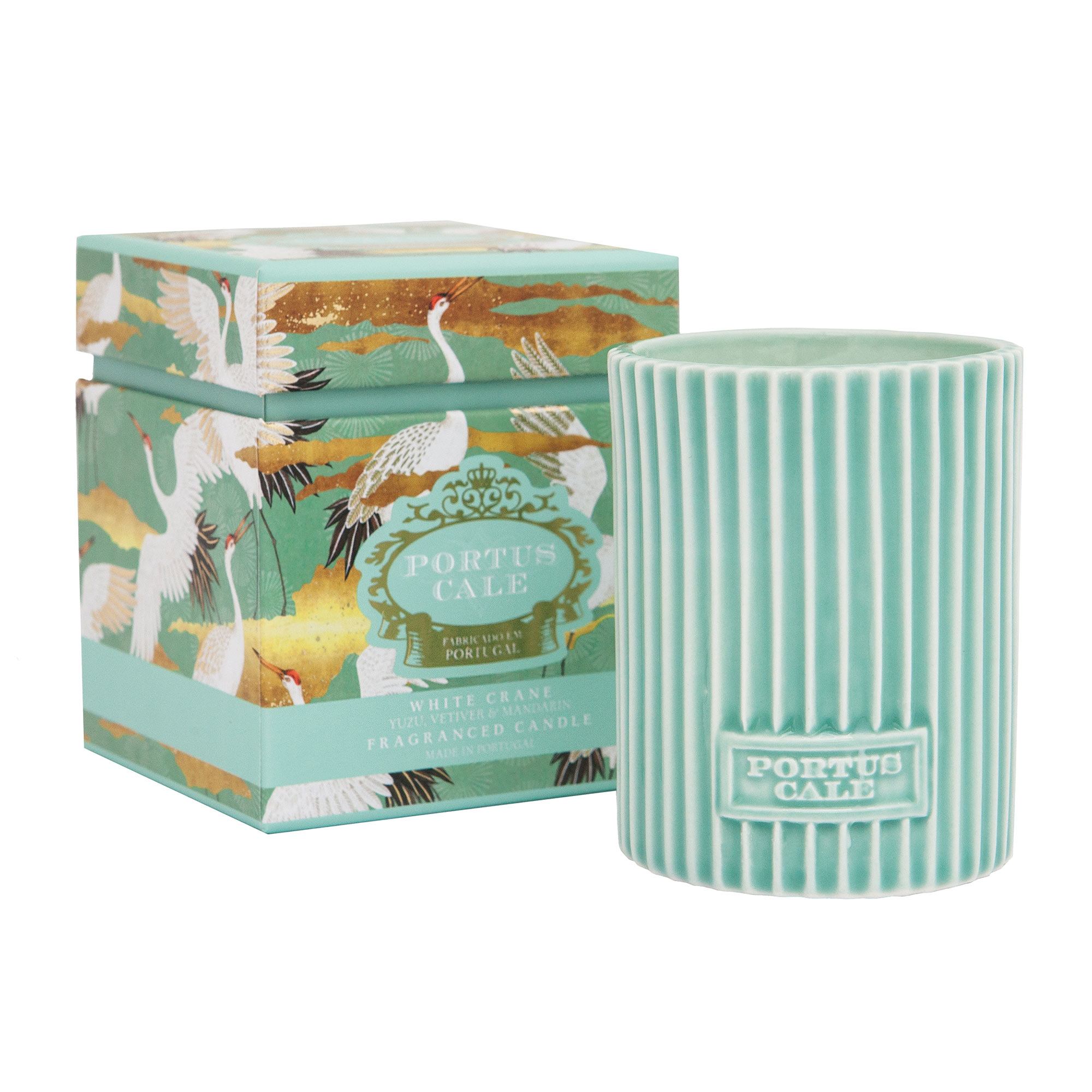 Ceramic Sage Green Candle 