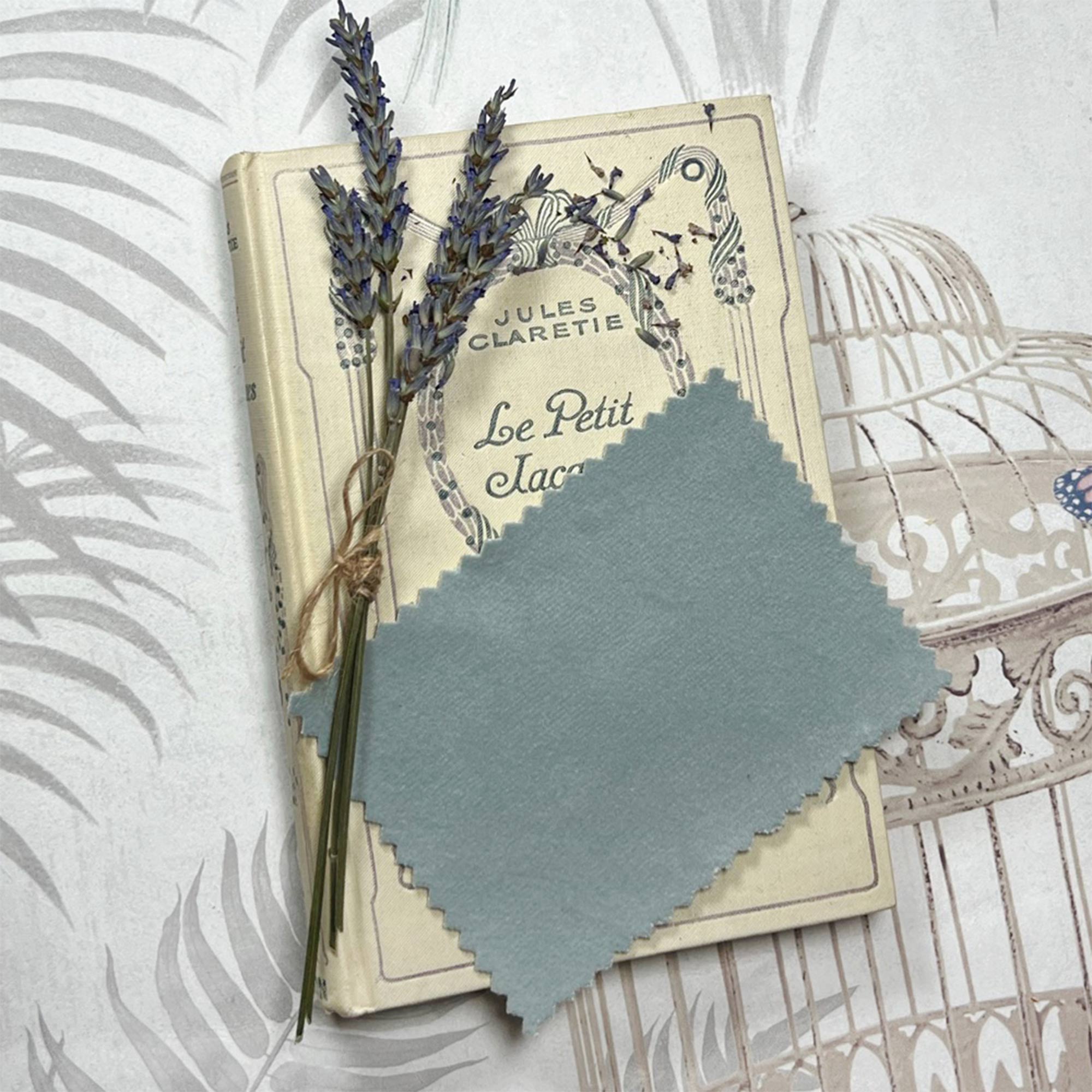 Fabric Sample for Debutante Pale Blue Velvet Bed