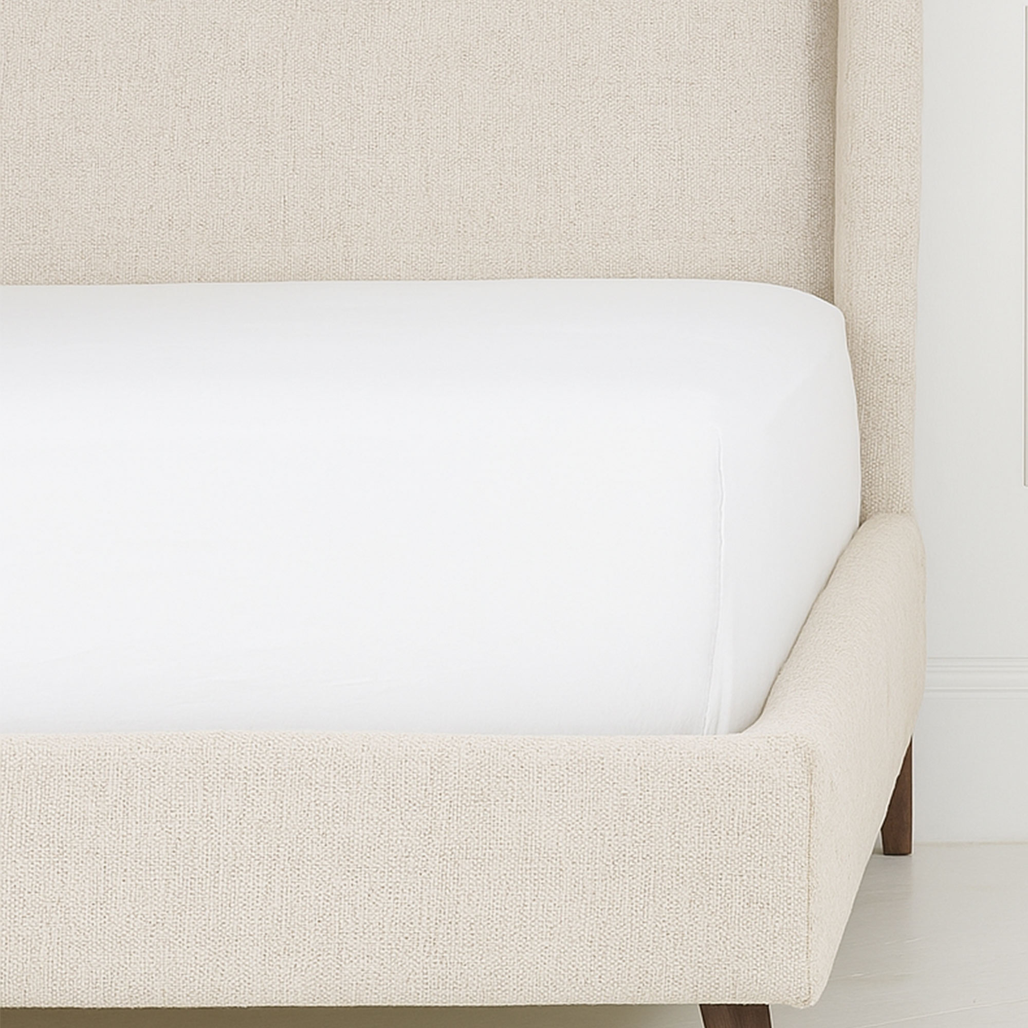 The Sleep 250 Sateen White Fitted Sheets and Pillowcases