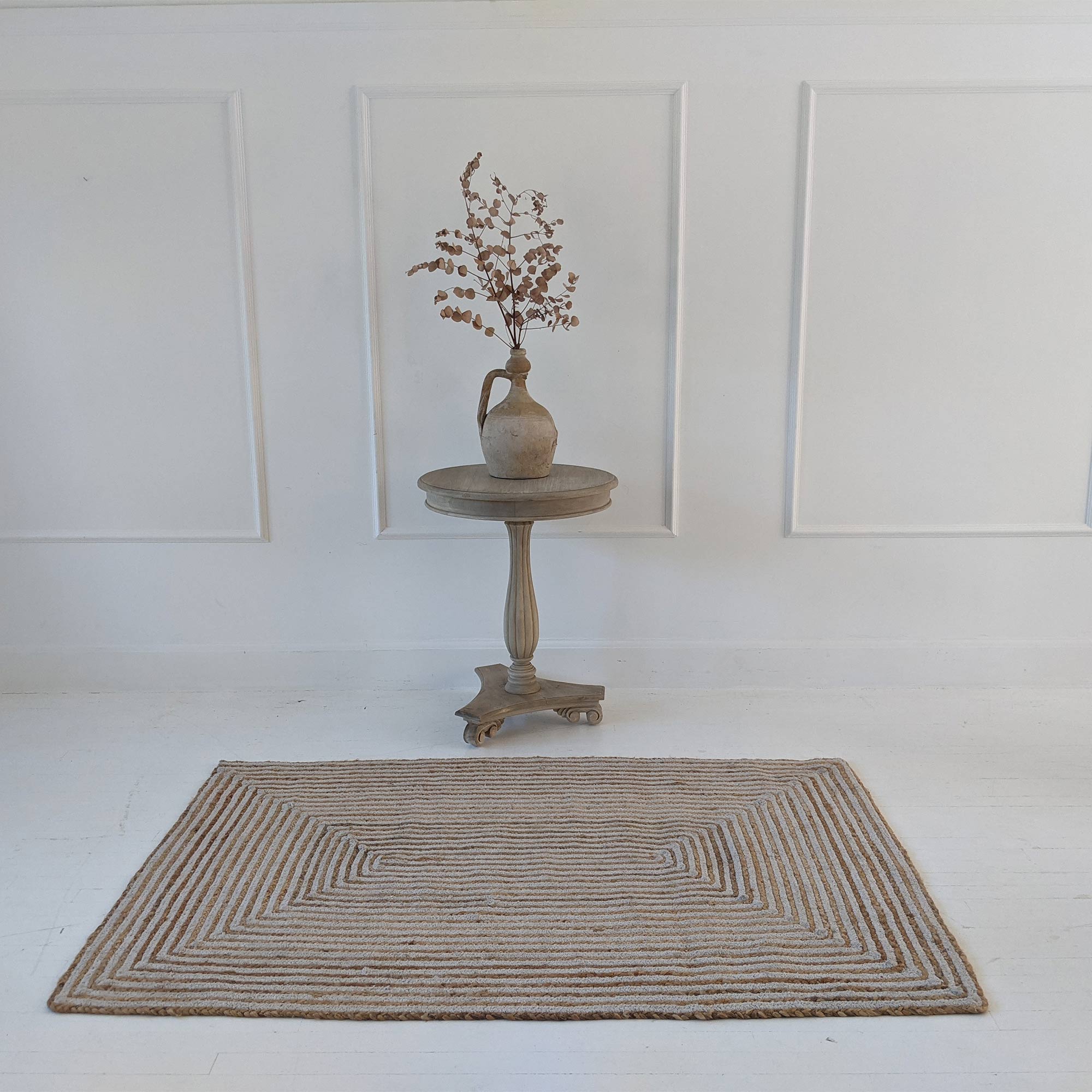 Woven Jute Stripe Rug